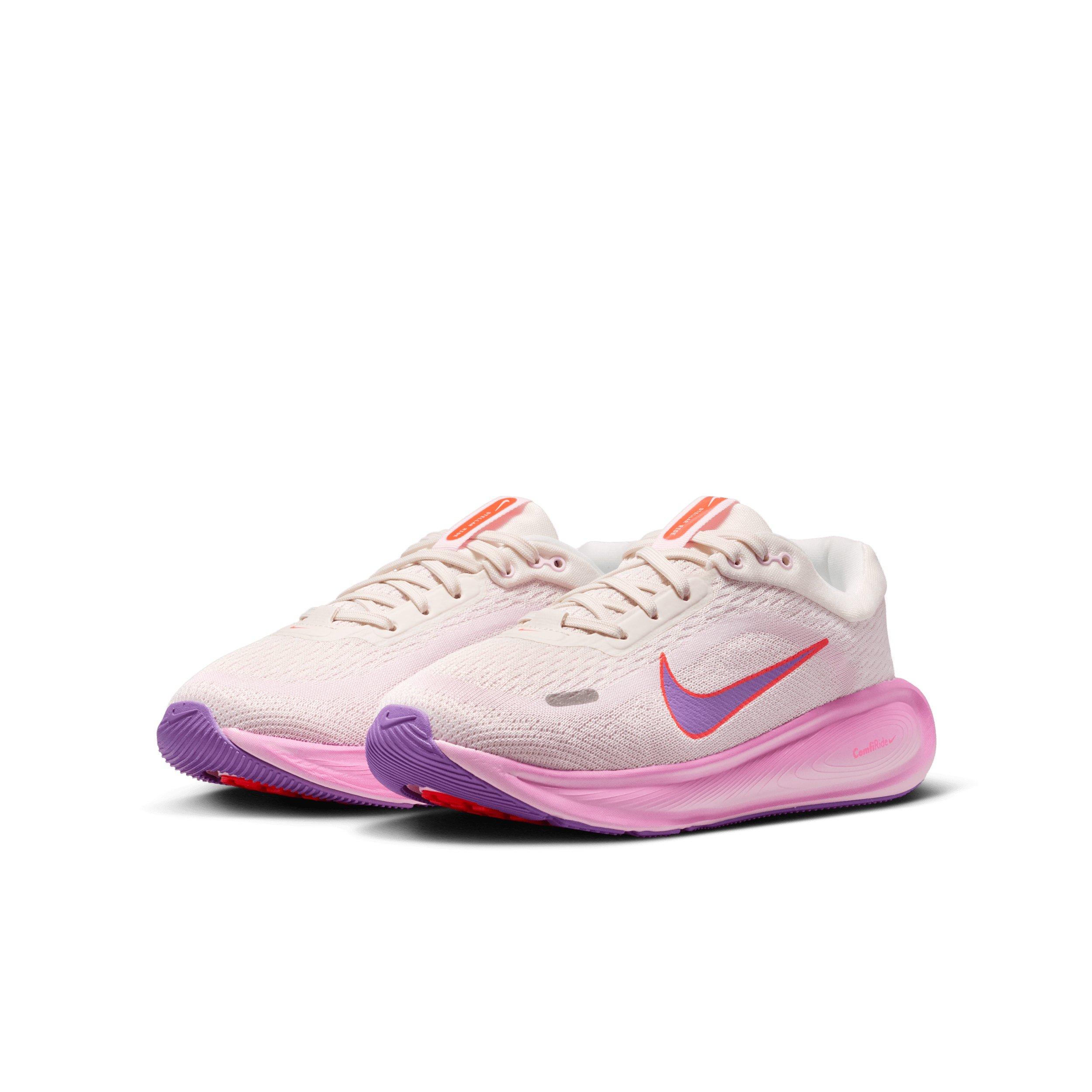 Nike Stellar Ride "Chalk/Pink Foam/Bright Crimson/Bright Violet" Grade School Boys' Running Shoe - CHALK/PINK/CRIMSON/VIOLET