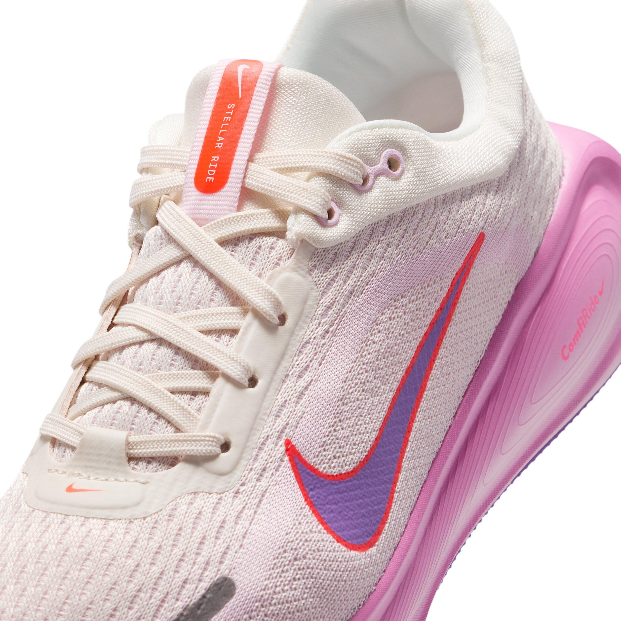 Nike Stellar Ride "Chalk/Pink Foam/Bright Crimson/Bright Violet" Grade School Boys' Running Shoe - CHALK/PINK/CRIMSON/VIOLET