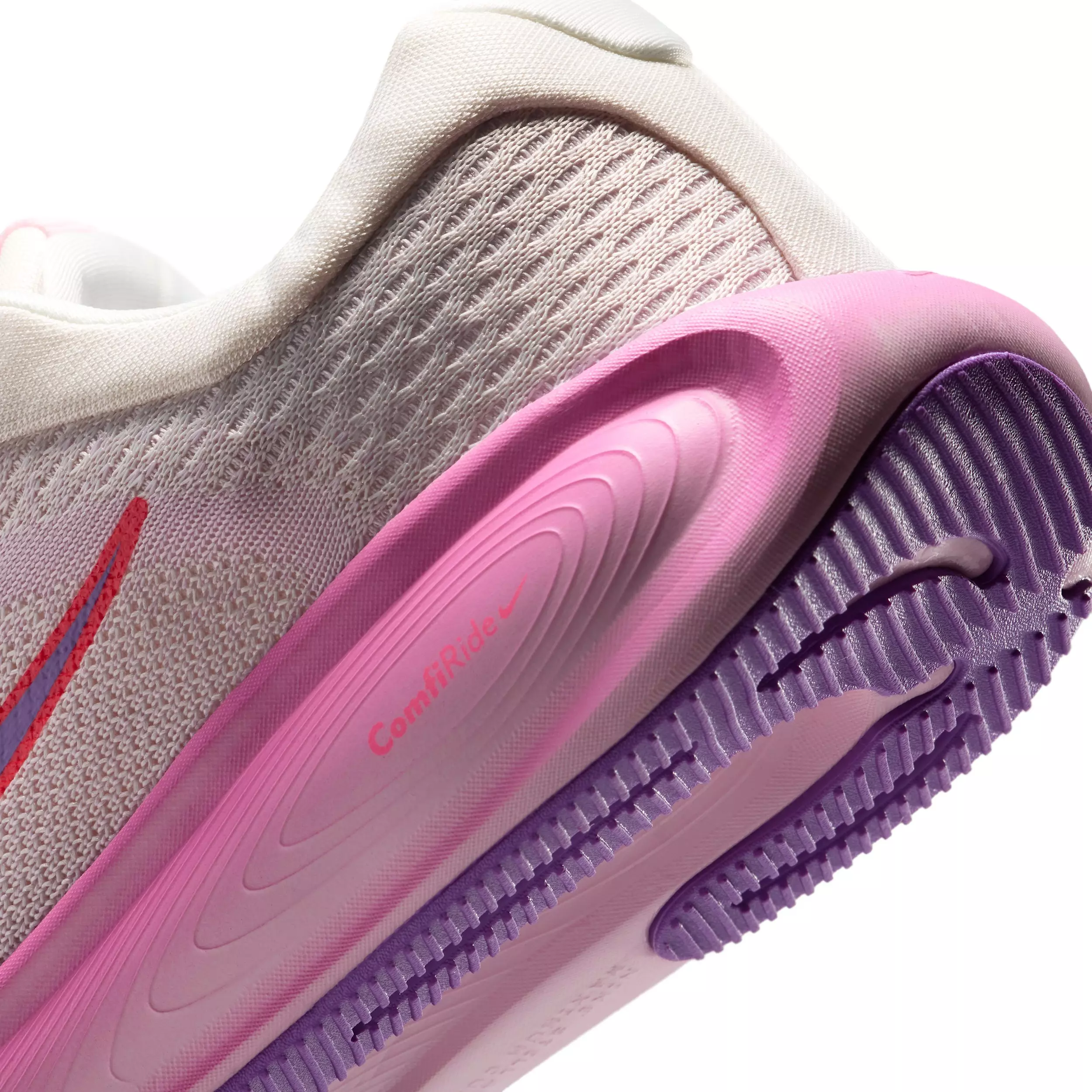 Nike Stellar Ride "Chalk/Pink Foam/Bright Crimson/Bright Violet" Grade School Boys' Running Shoe - CHALK/PINK/CRIMSON/VIOLET