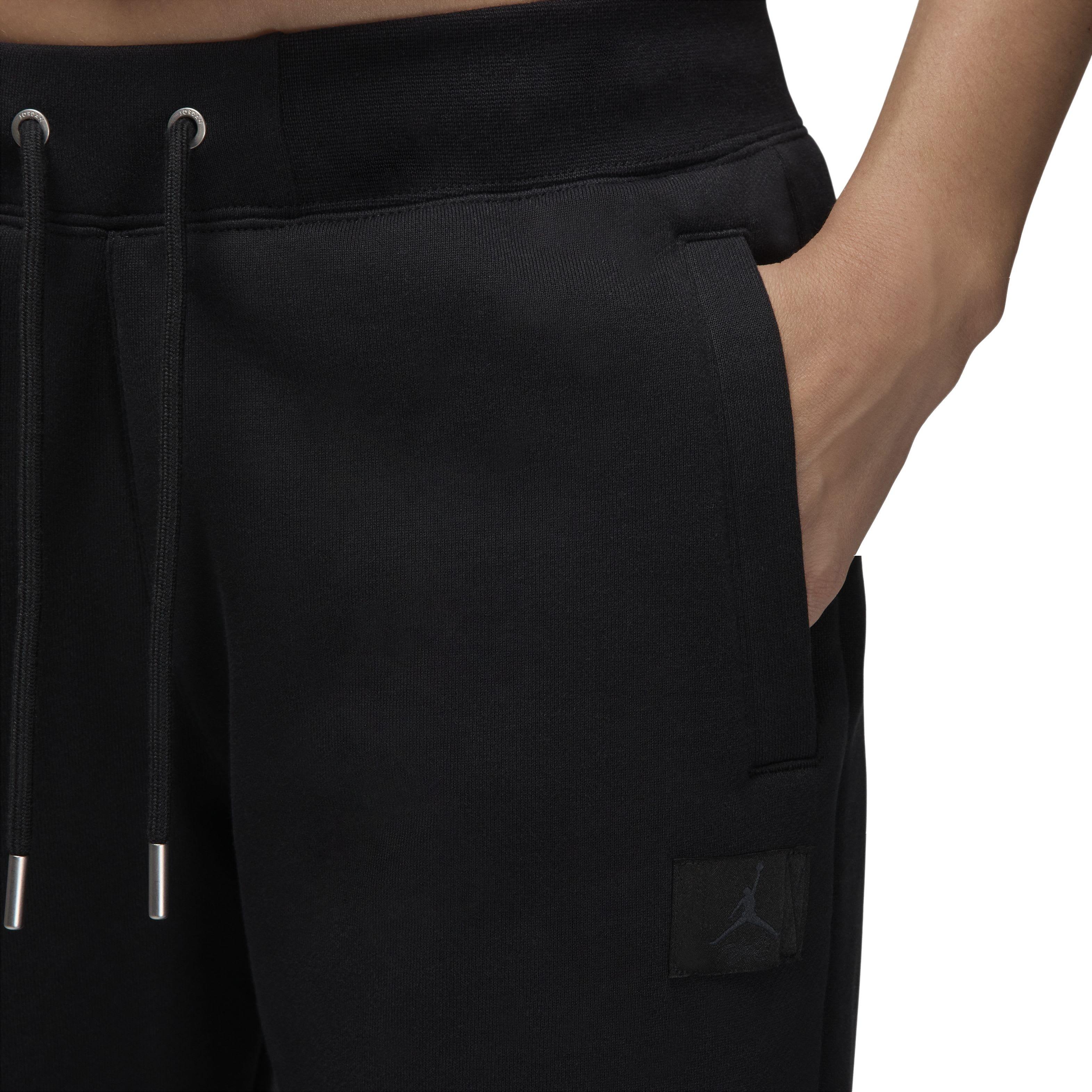 Jordan Women's Flight Fleece Joggers - BLACK Thumbnail View 3