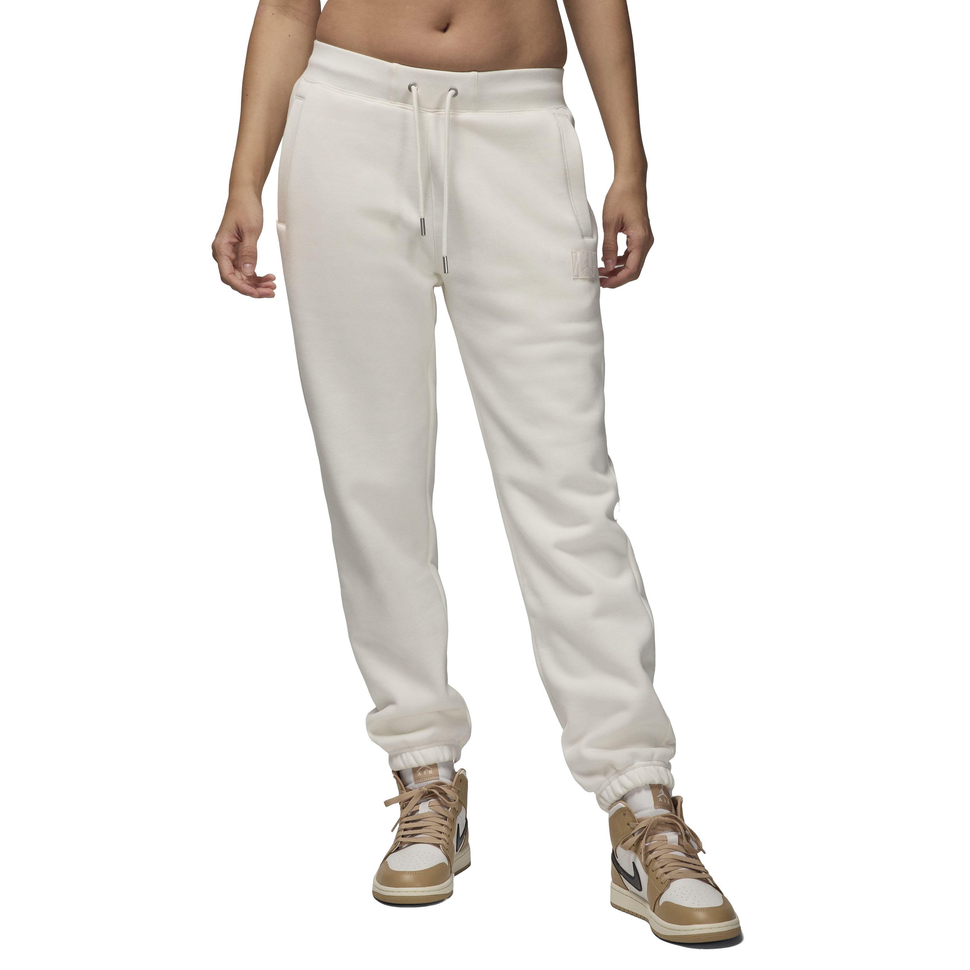 Jordan Women's Flight Fleece Joggers - WHITE Thumbnail View 1