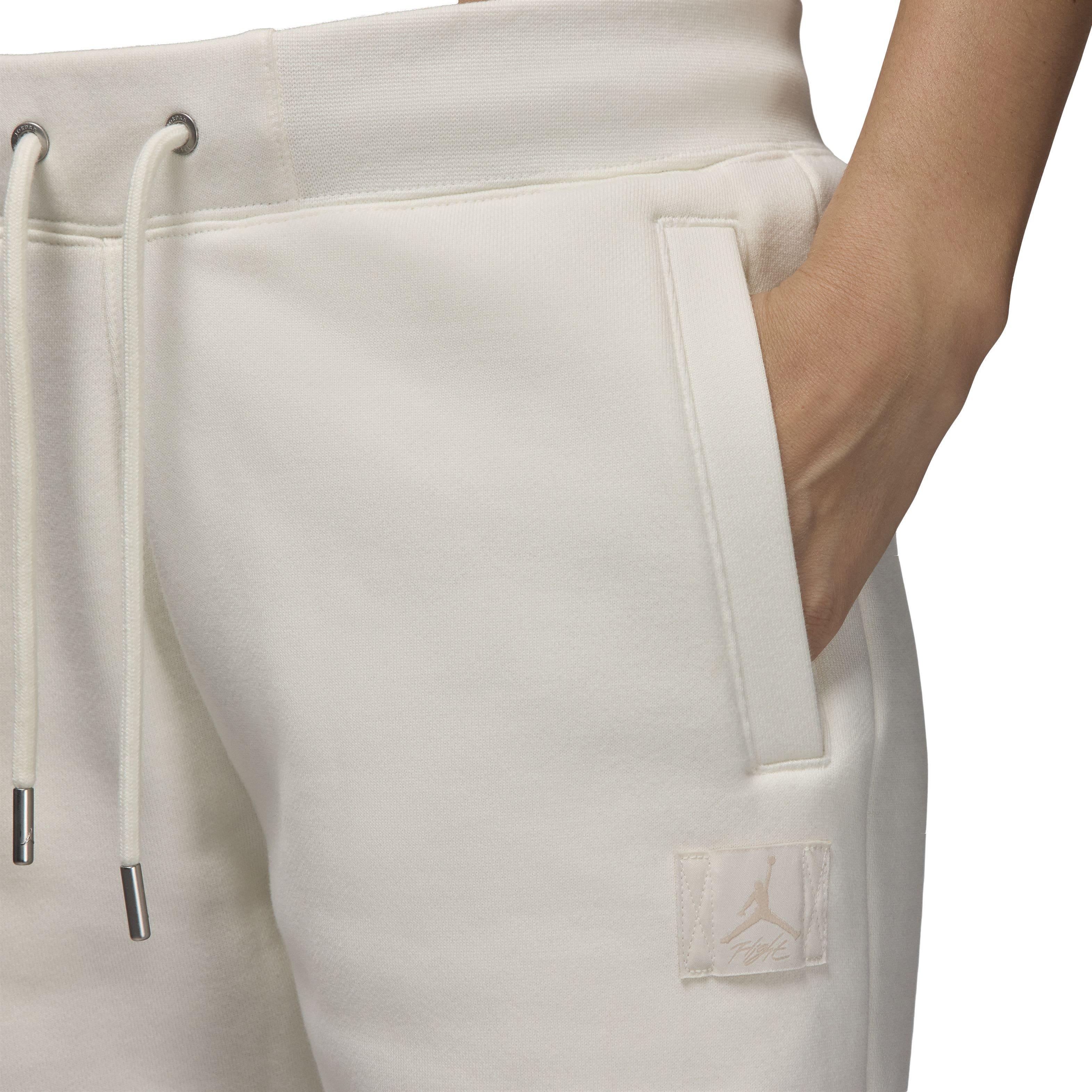 Jordan Women's Flight Fleece Joggers - WHITE Thumbnail View 3