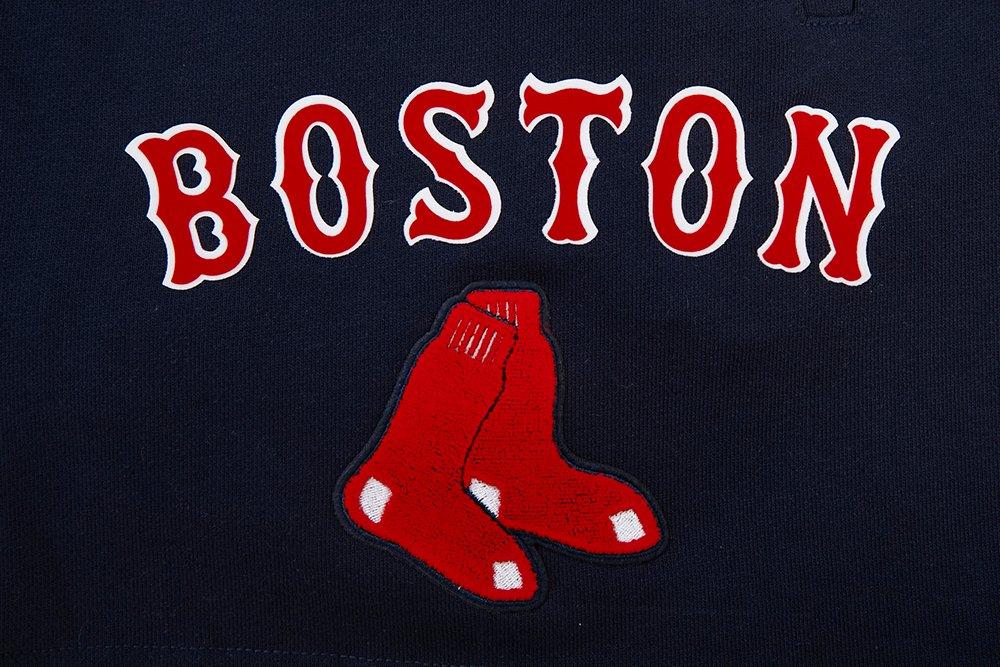 Pro Standard Men's MLB Boston Red Sox Bristle Fleece Shorts - Navy - NAVY Thumbnail View 5