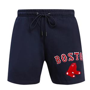 Pro Standard Men's MLB Boston Red Sox Bristle Fleece Shorts - Navy