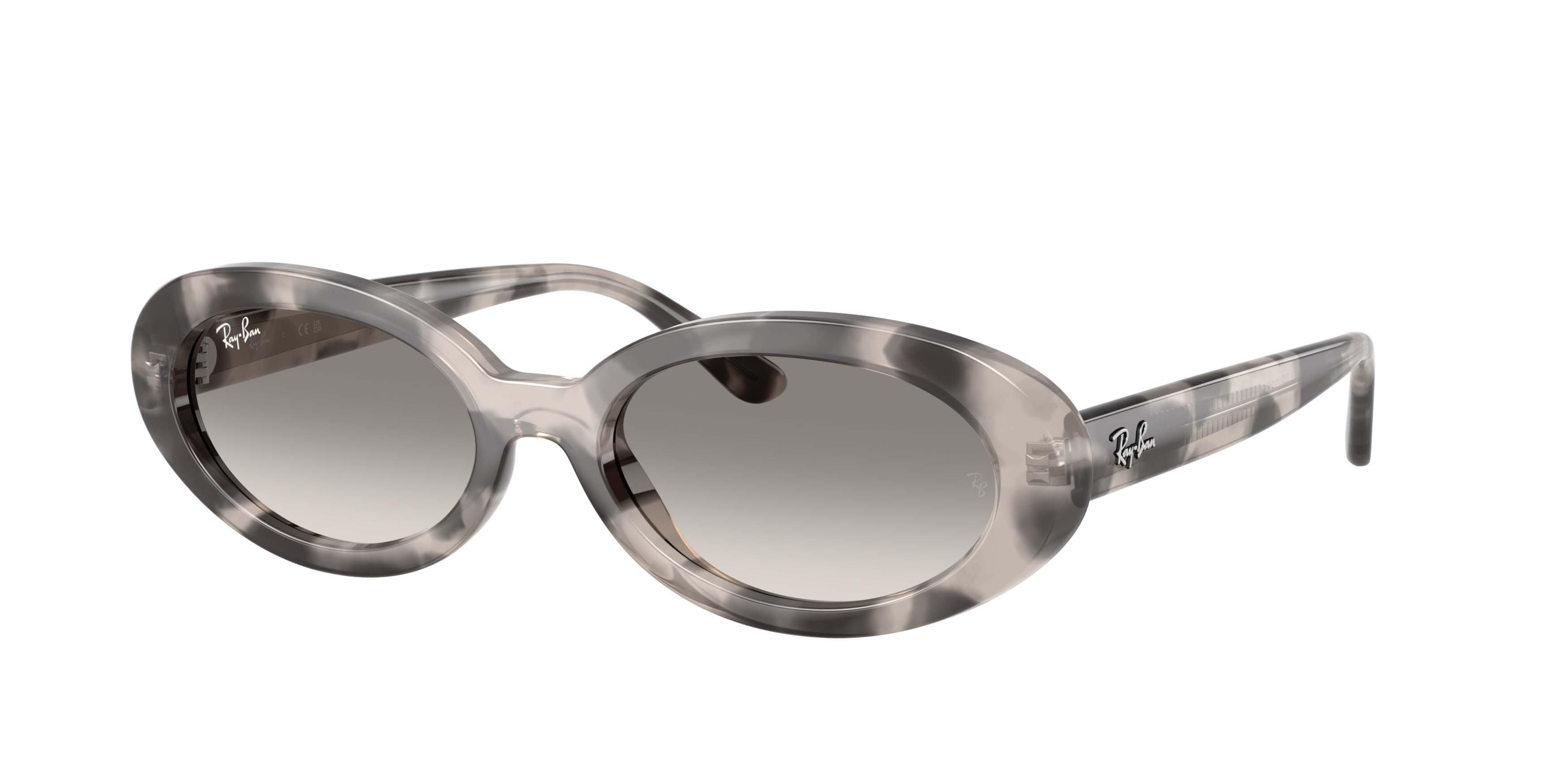 Ray-Ban RB2223 Clear Gradient Grey Sunglasses &ndash; Polished Opal Grey Havana - GREY Thumbnail View 1