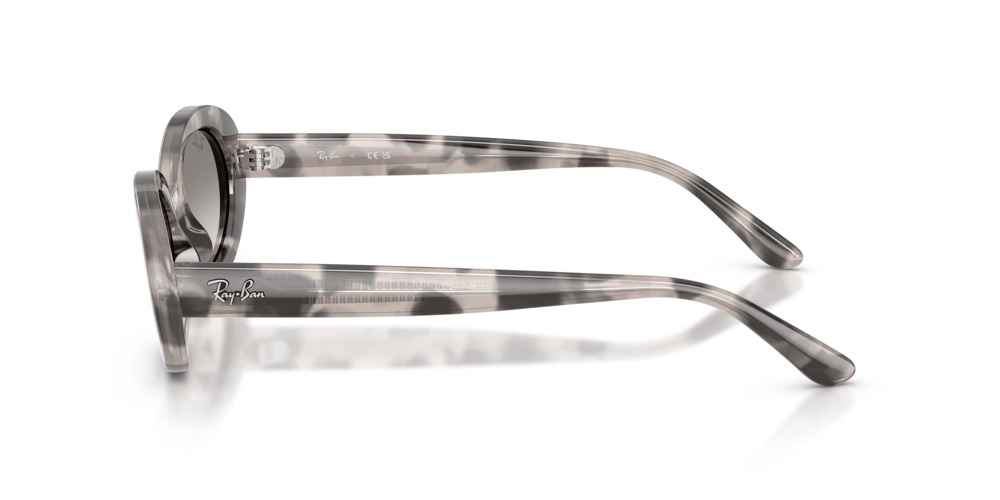 Ray-Ban RB2223 Clear Gradient Grey Sunglasses &ndash; Polished Opal Grey Havana - GREY Thumbnail View 5