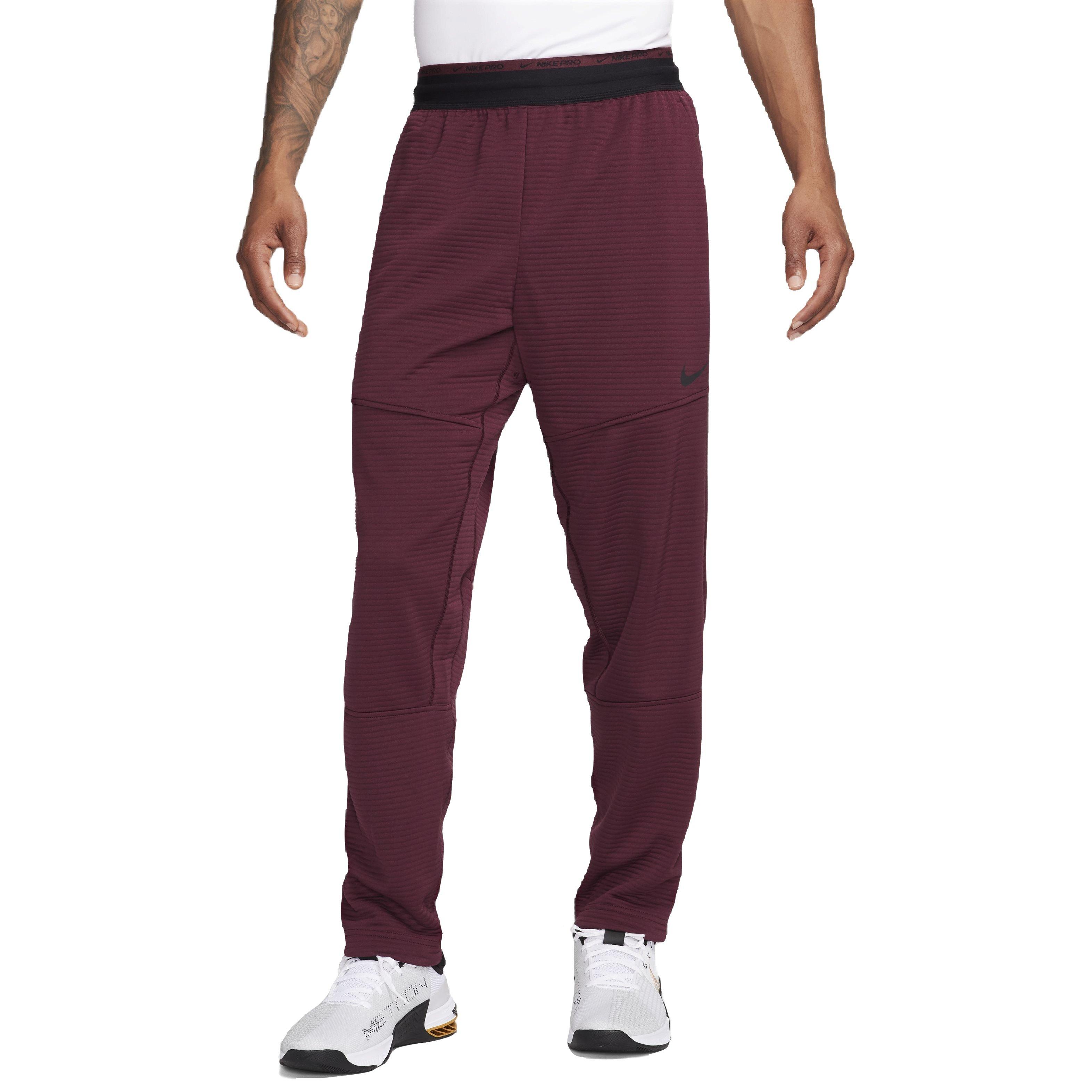 Nike Men's NPC Dri-FIT Fleece Fitness Trousers -Maroon - MAROON Thumbnail View 1