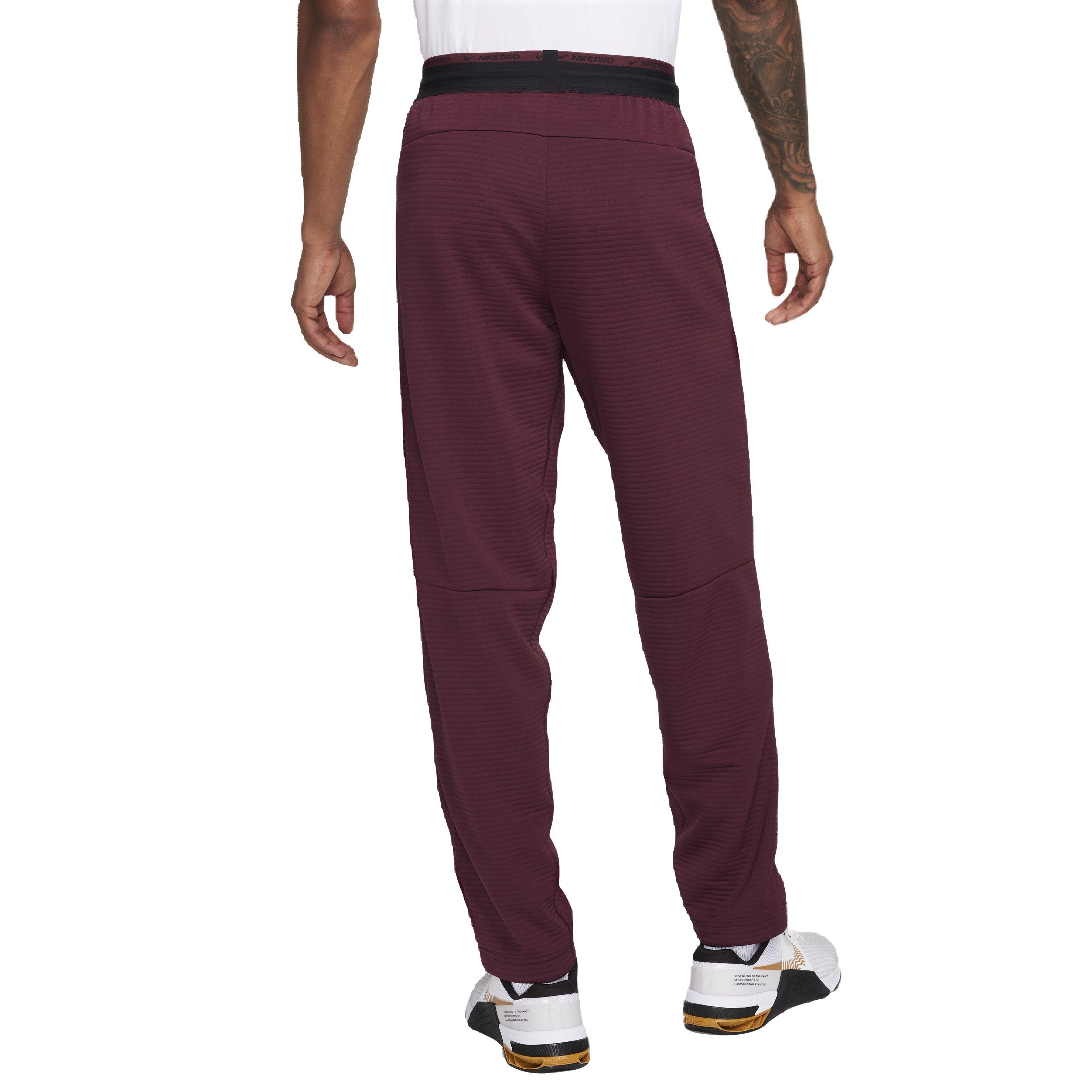 Nike Men's NPC Dri-FIT Fleece Fitness Trousers -Maroon - MAROON Thumbnail View 2