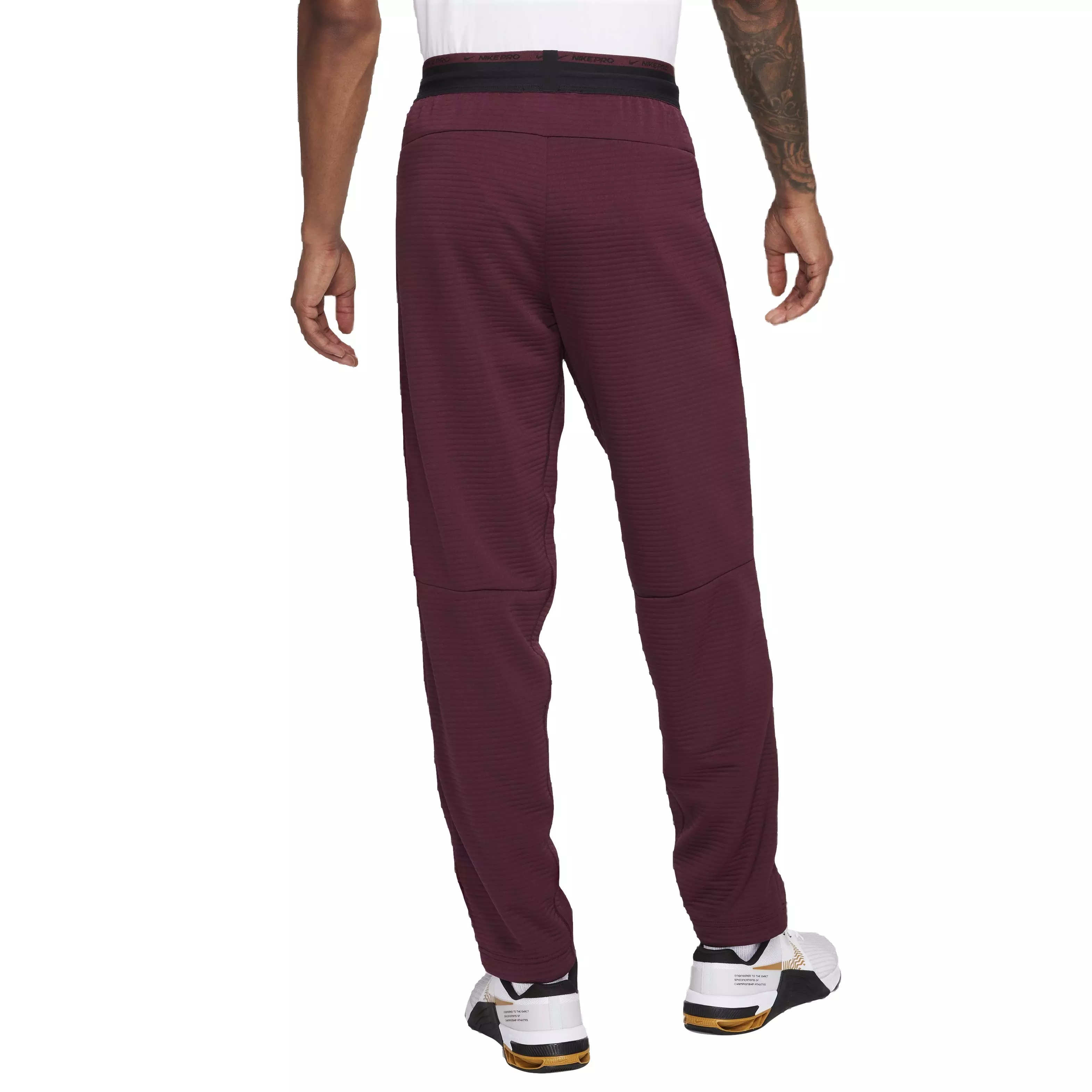 Nike Men's NPC Dri-FIT Fleece Fitness Trousers -Maroon - MAROON