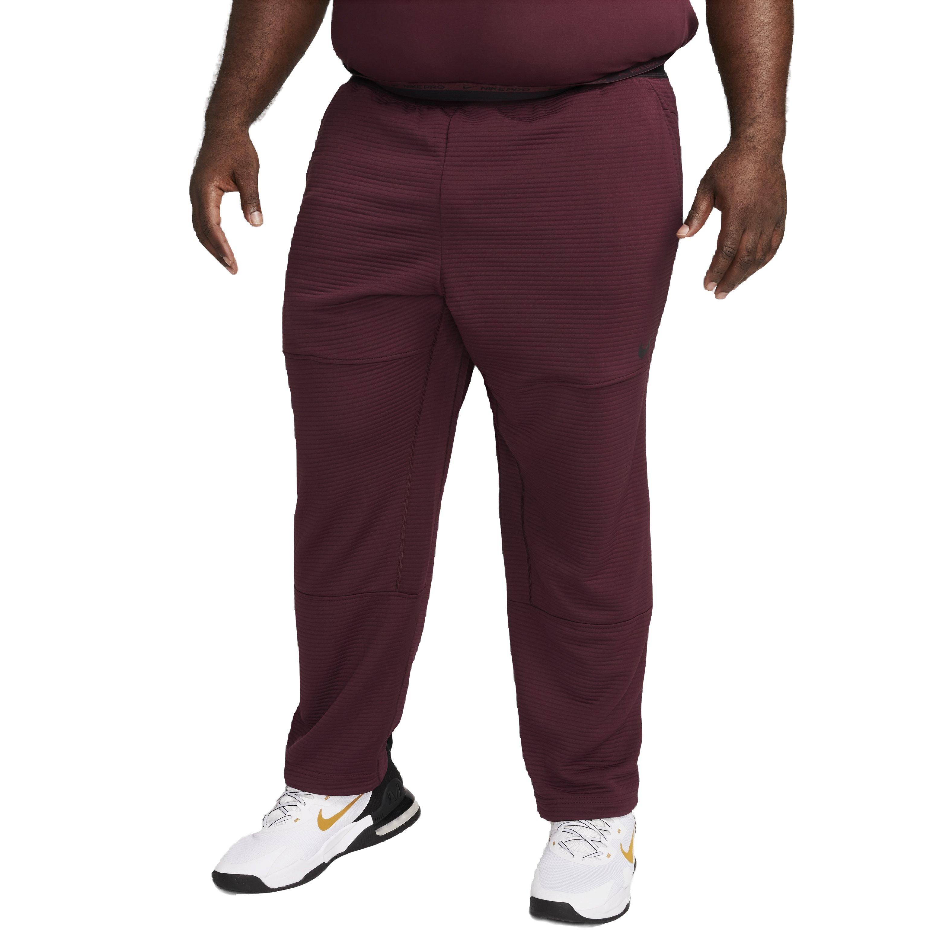 Nike Men's NPC Dri-FIT Fleece Fitness Trousers -Maroon - MAROON Thumbnail View 6