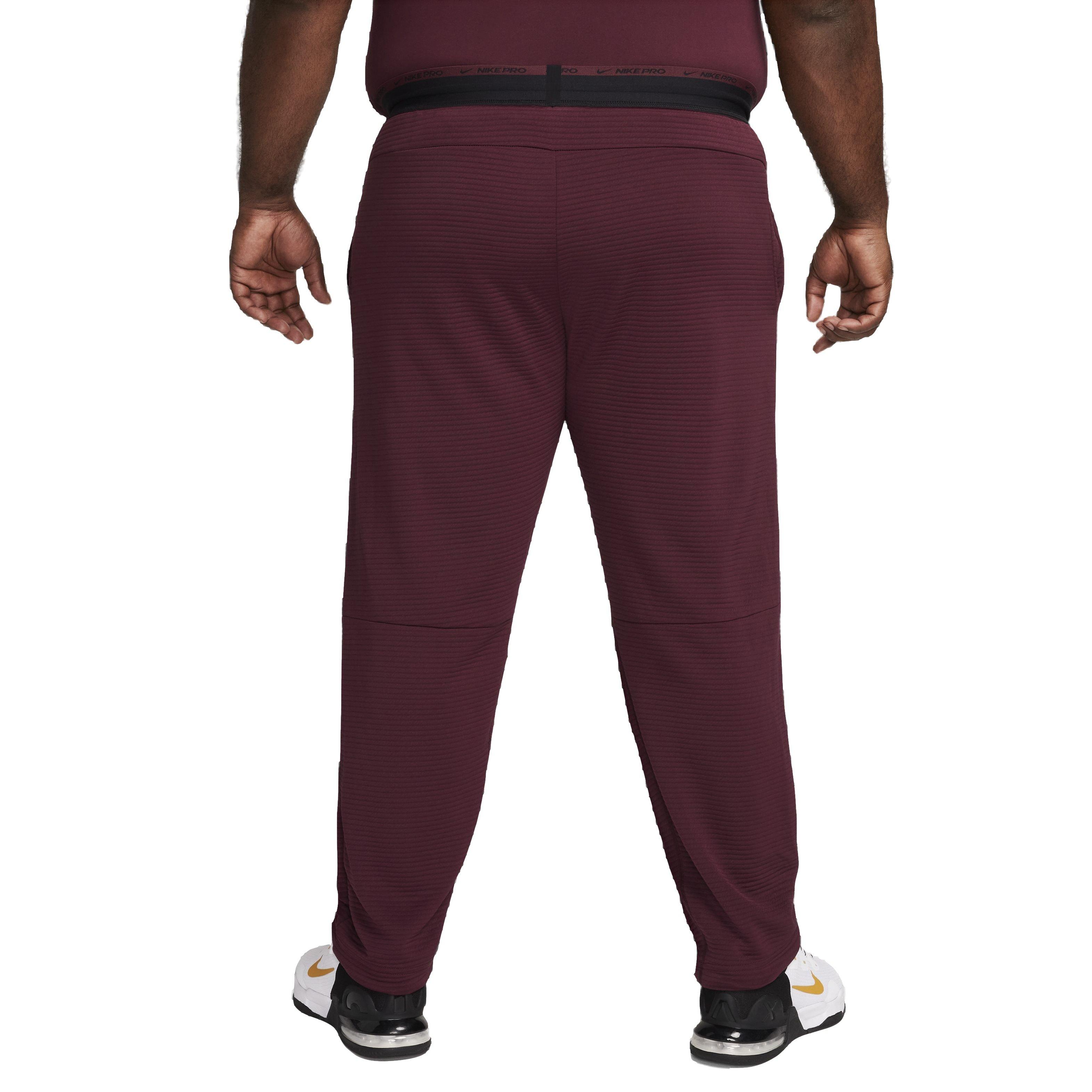 Nike Men's NPC Dri-FIT Fleece Fitness Trousers -Maroon - MAROON Thumbnail View 7