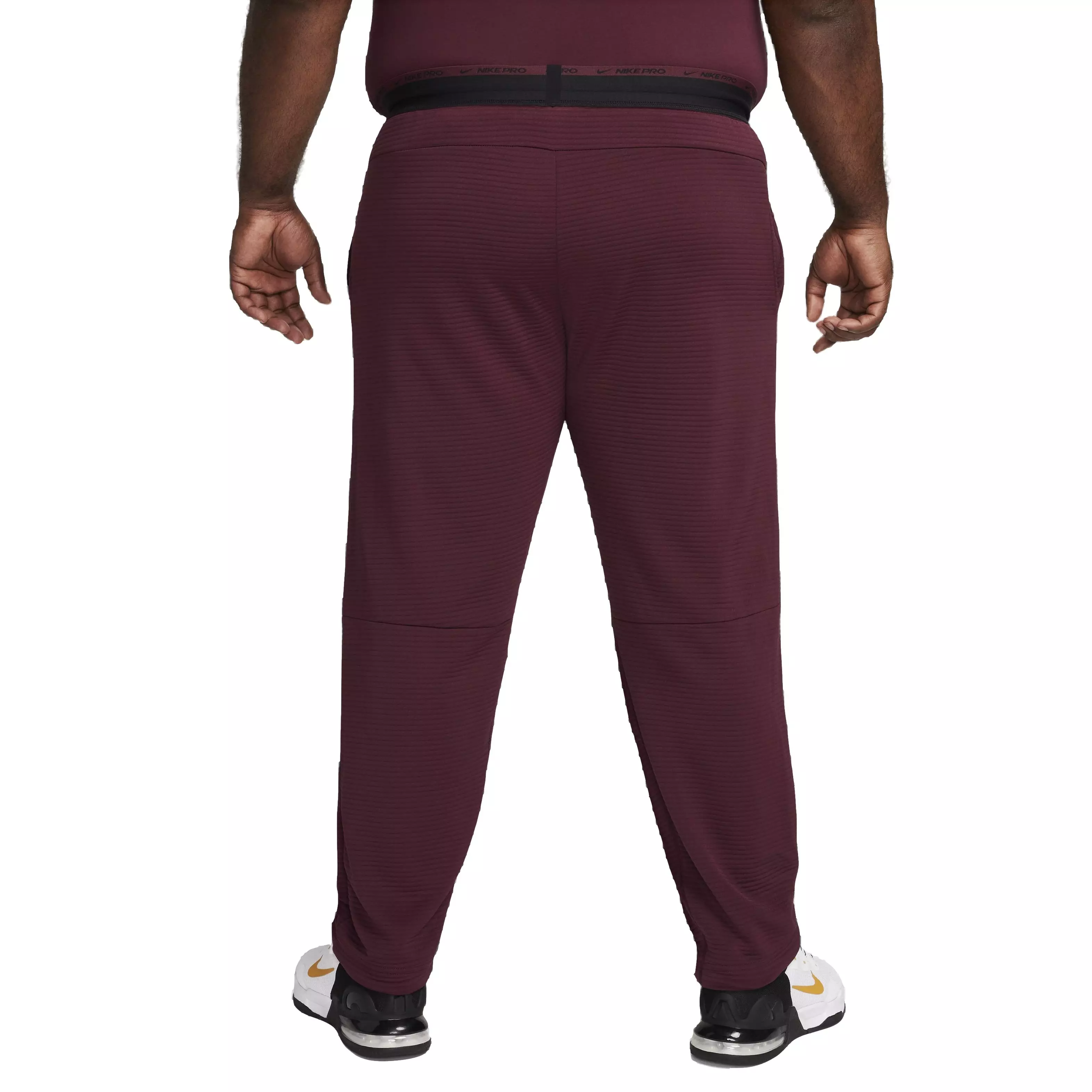 Nike Men's NPC Dri-FIT Fleece Fitness Trousers -Maroon - MAROON