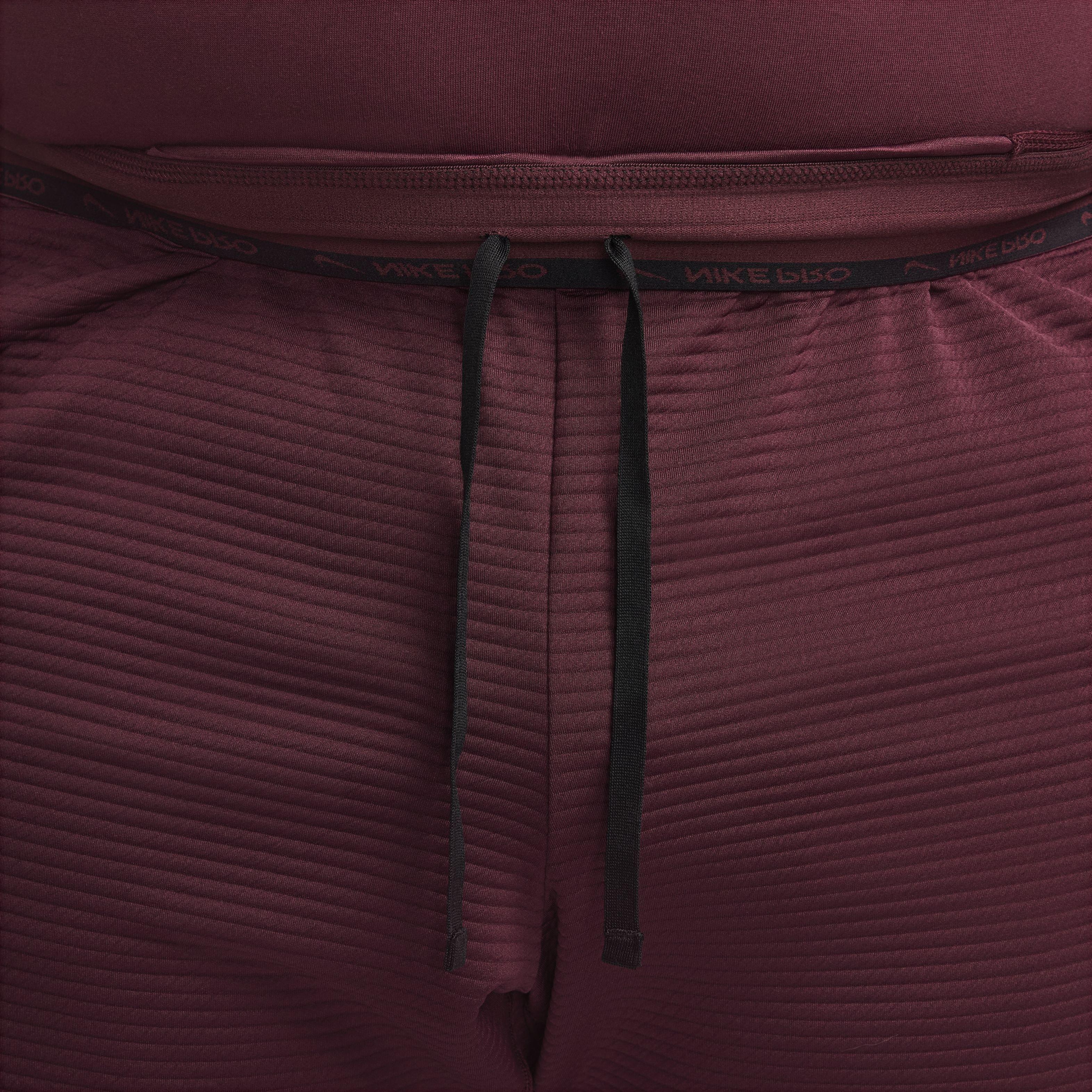 Nike Men's NPC Dri-FIT Fleece Fitness Trousers -Maroon - MAROON Thumbnail View 8