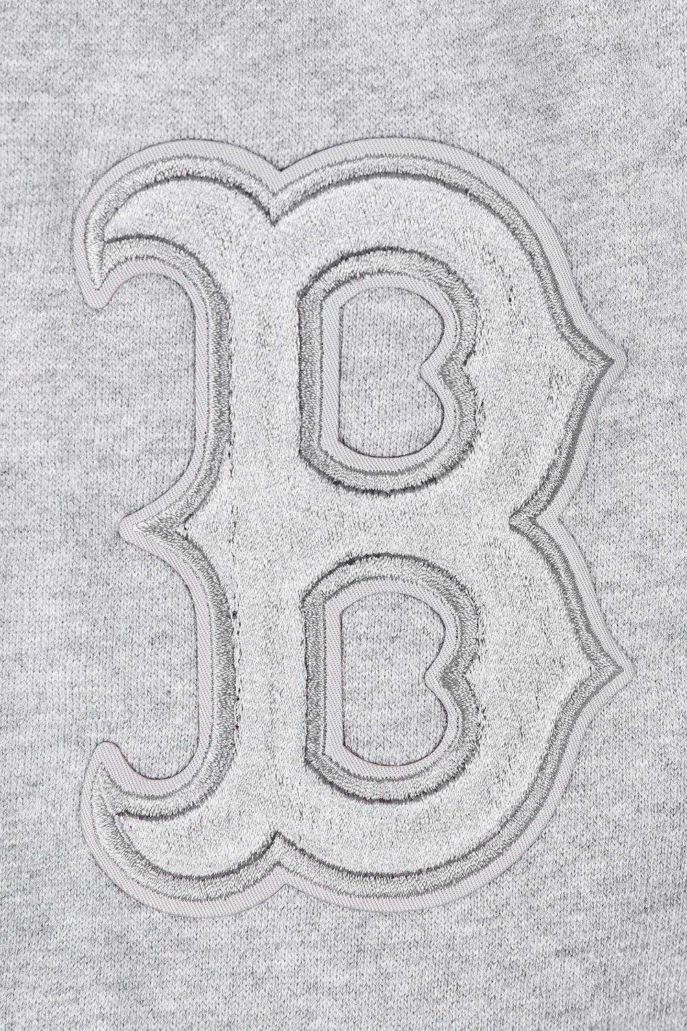 Pro Standard Men's MLB Boston Red Sox Neutral Fleece Short - DK GREY Thumbnail View 6