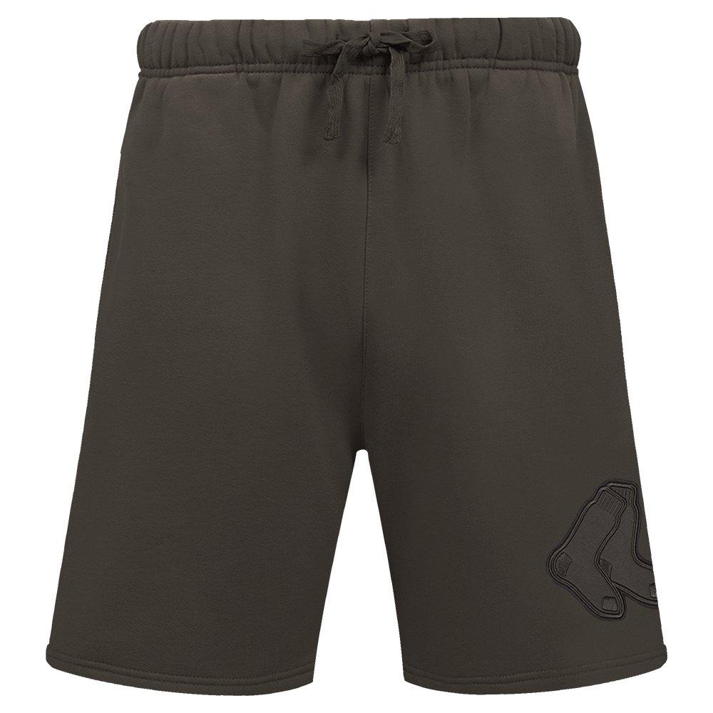 Pro Standard Men's MLB Boston Red Sox Neutral Fleece Short - DK BROWN Thumbnail View 1