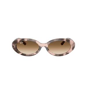 Ray-Ban RB2223 Clear Gradient Brown Sunglasses &ndash; Polished Opal Pink Havana