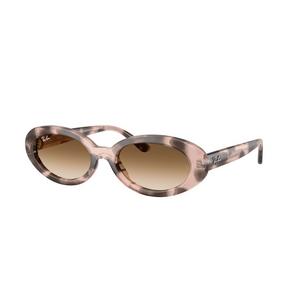 Ray-Ban RB2223 Clear Gradient Brown Sunglasses &ndash; Polished Opal Pink Havana