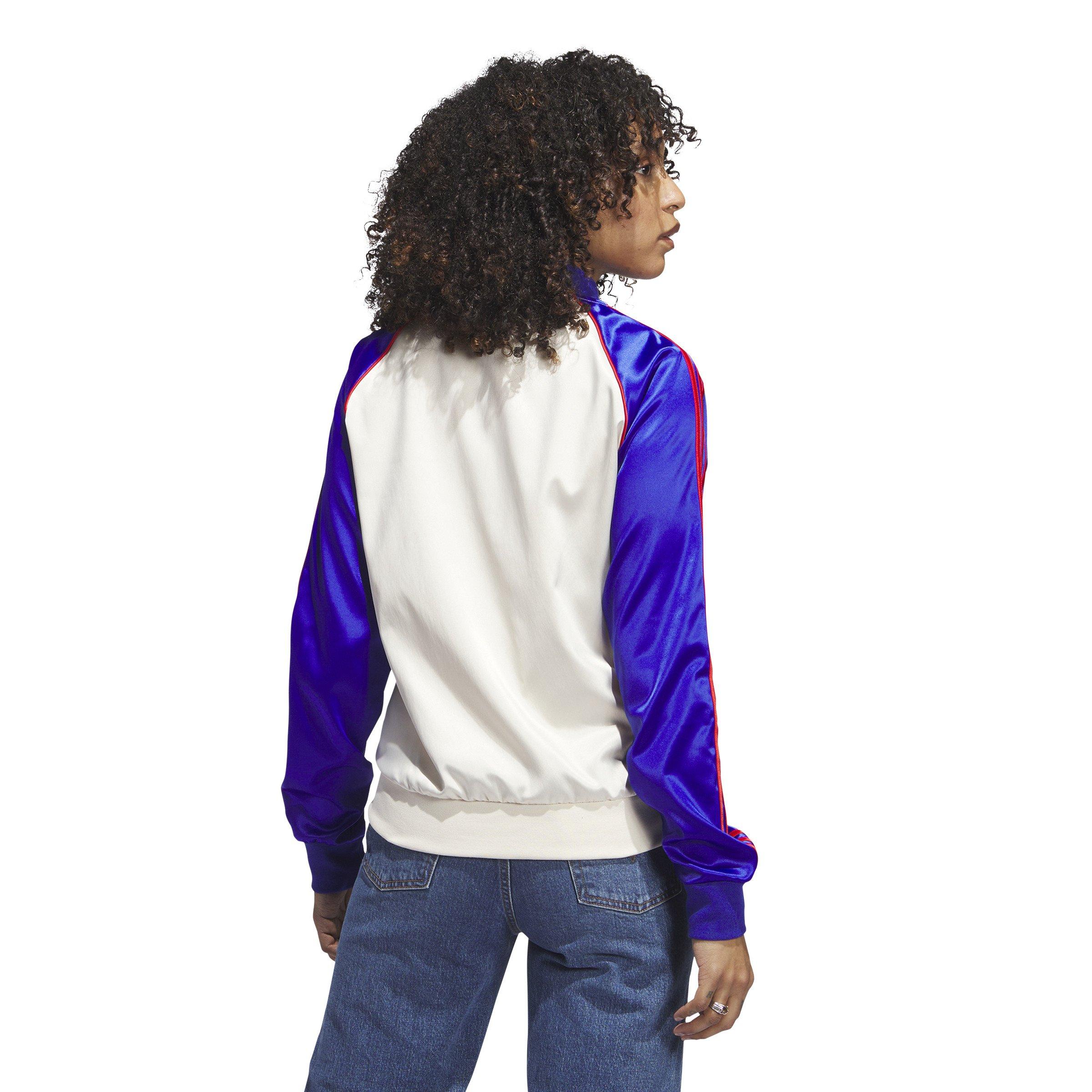 Satin SST Track Jacket - White, Women's Lifestyle
