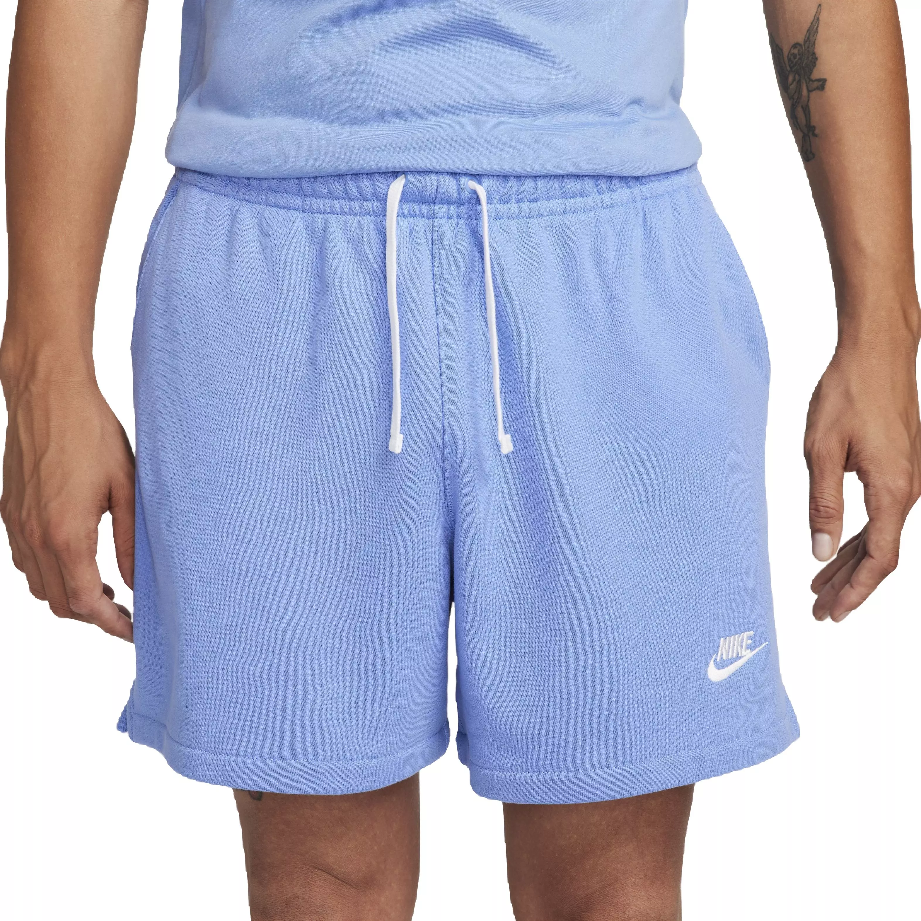 Nike Men's Sportswear Club Fleece French Terry Flow Shorts - BLUE