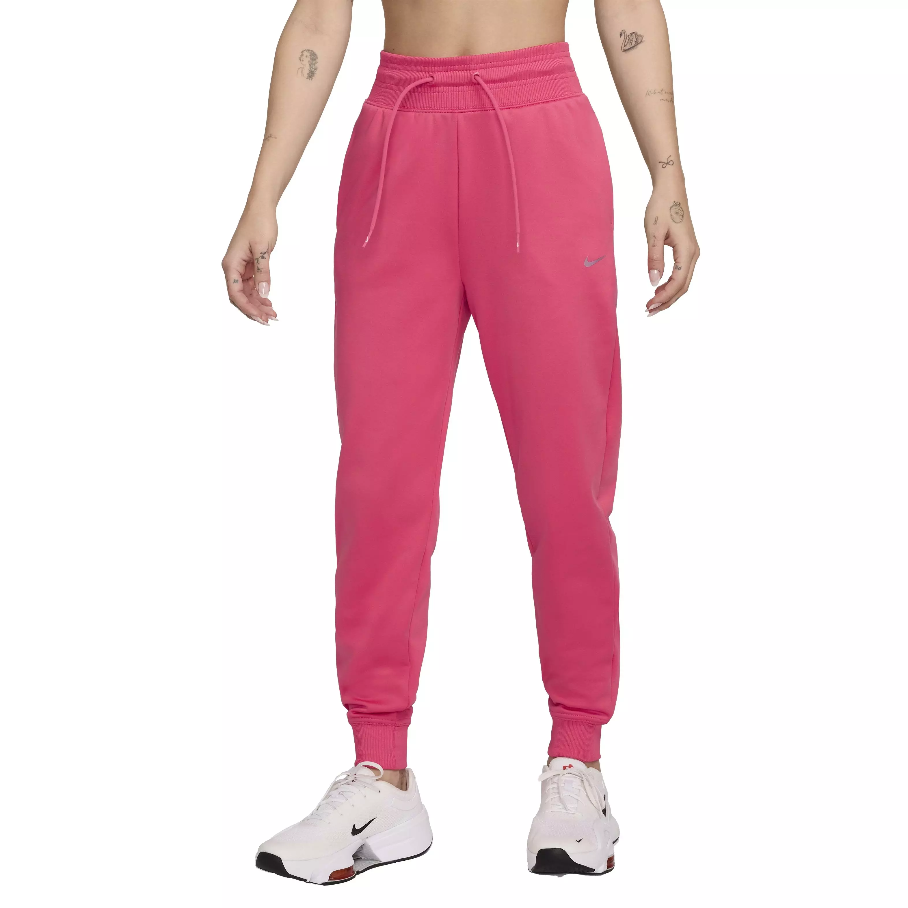 Nike Women's Therma-FIT One High-Waisted 7/8 Joggers - Pink - PINK