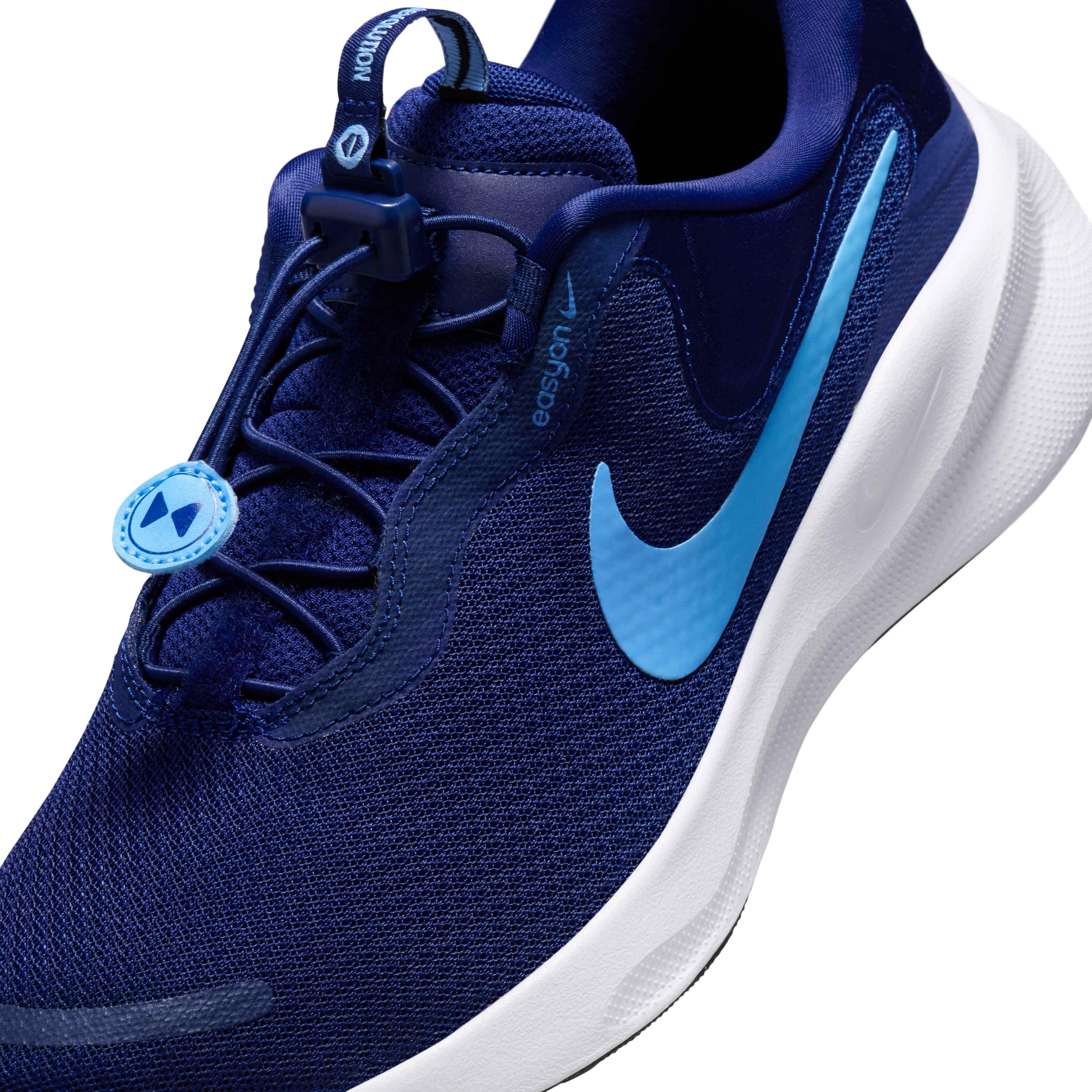 Nike Revolution 7 EasyOn "Blue Void/White/Black/University Blue" Men's Running Shoe - BLUE/WHITE/BLACK Thumbnail View 7