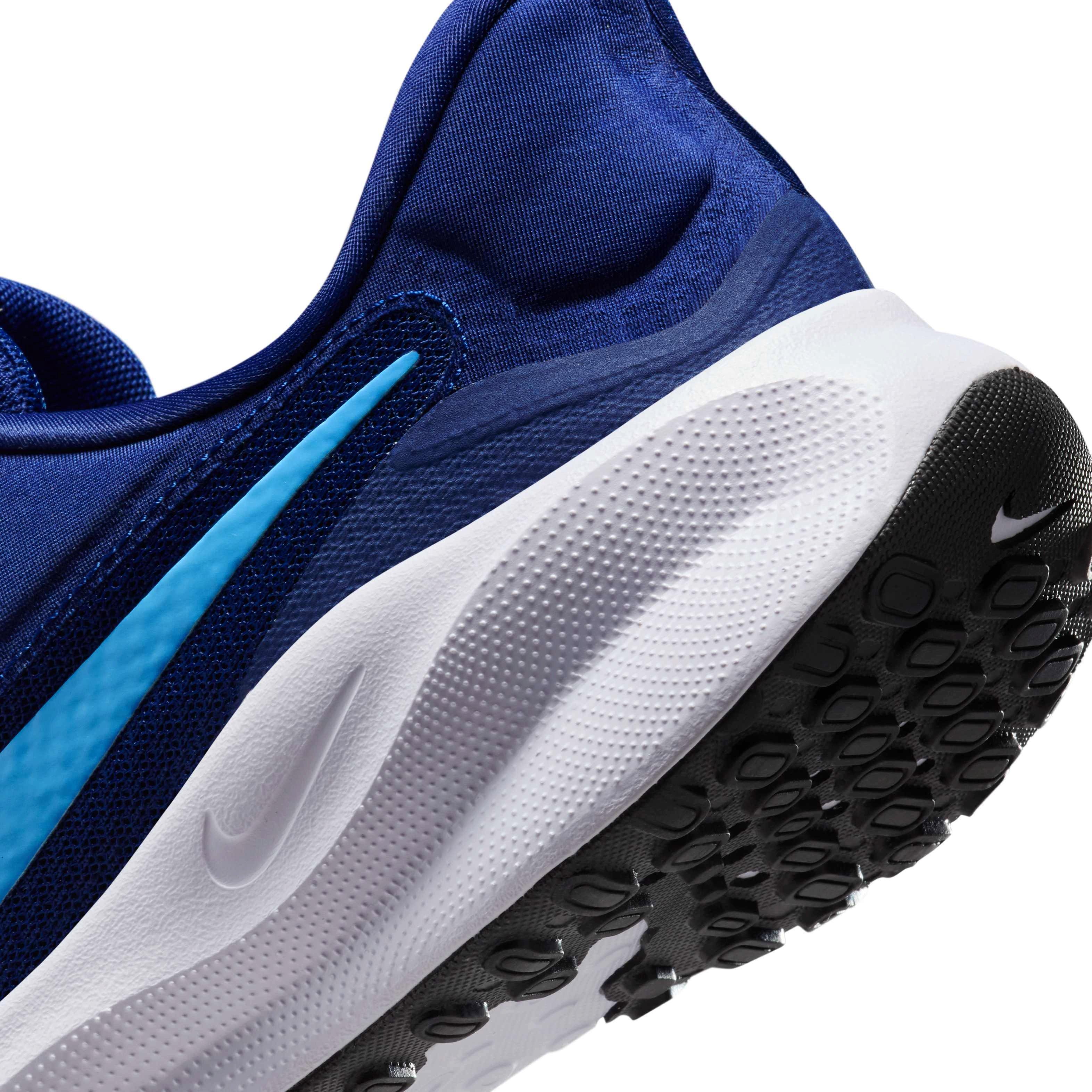 Nike Revolution 7 EasyOn "Blue Void/White/Black/University Blue" Men's Running Shoe - BLUE/WHITE/BLACK Thumbnail View 8