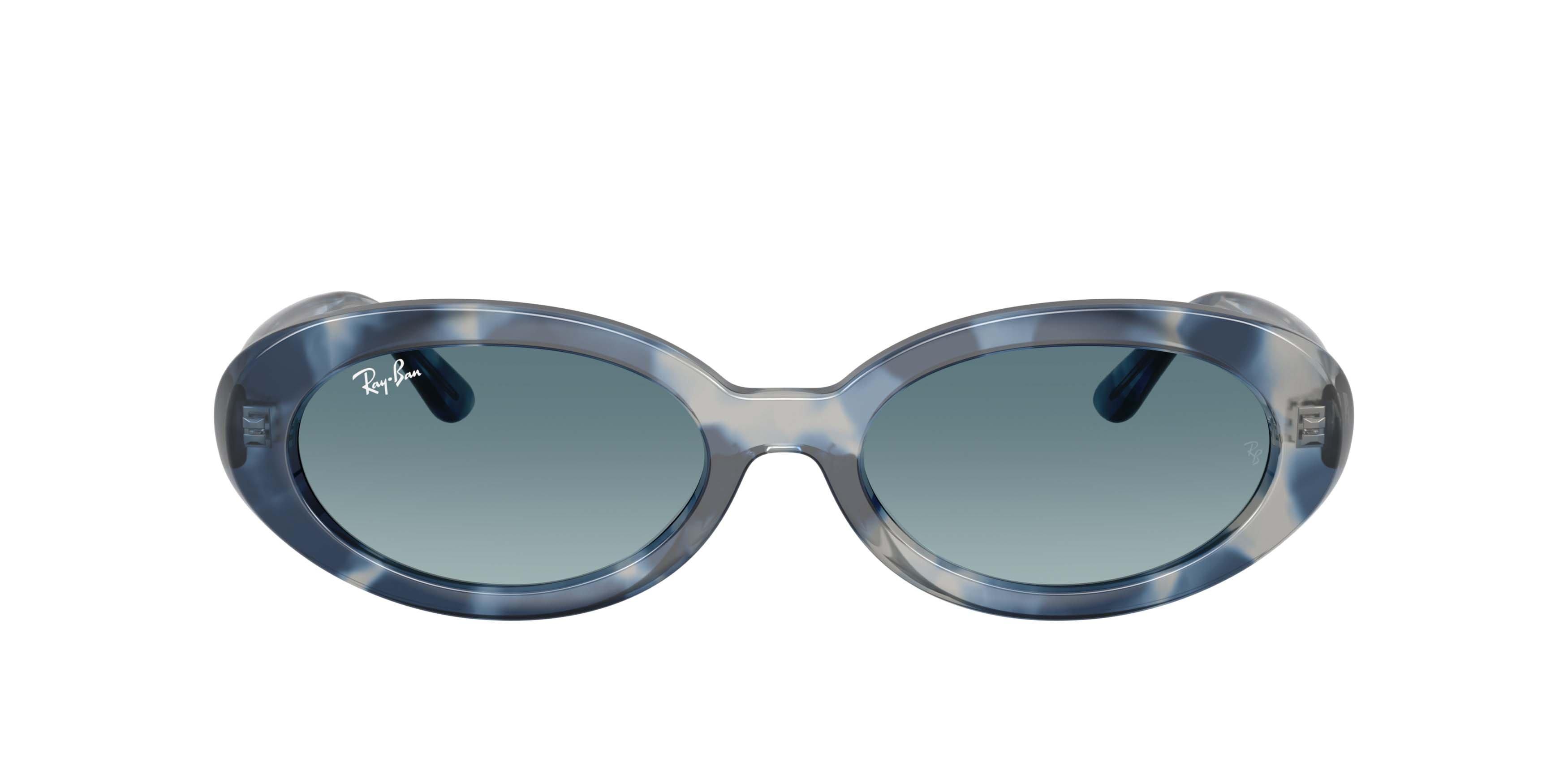 Ray-Ban RB2223 Blue Gradient Grey Sunglasses &ndash; Polished Opal Blue Havana - BLUE Thumbnail View 2