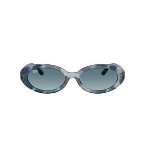 Ray-Ban RB2223 Blue Gradient Grey Sunglasses &ndash; Polished Opal Blue Havana