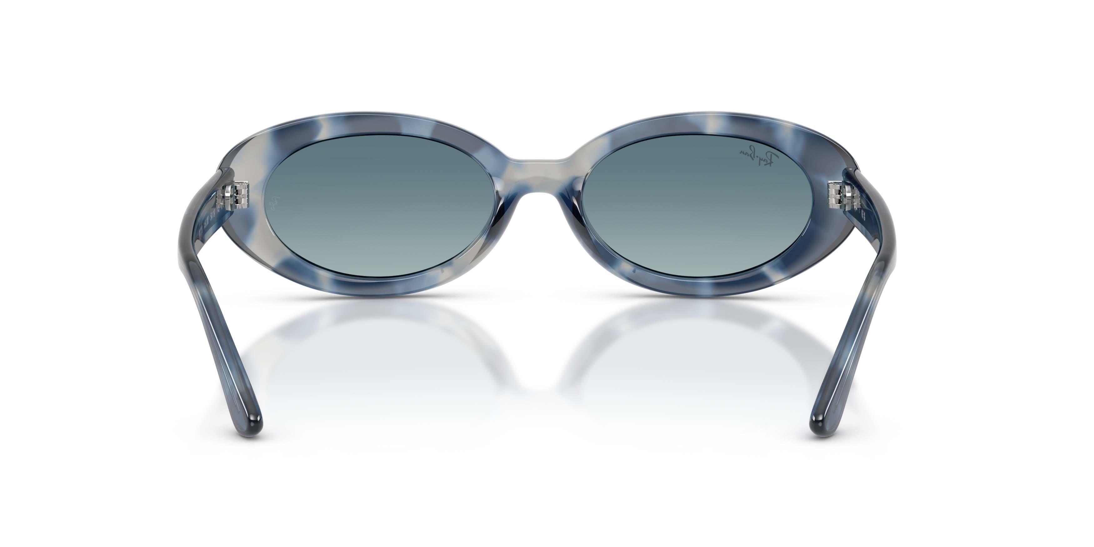Ray-Ban RB2223 Blue Gradient Grey Sunglasses &ndash; Polished Opal Blue Havana - BLUE Thumbnail View 3