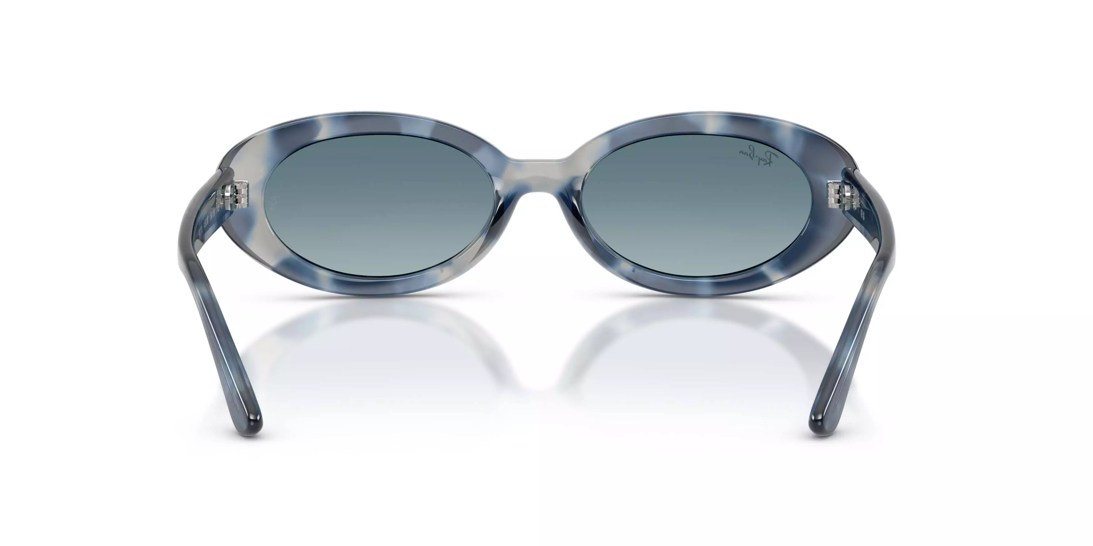 Ray-Ban RB2223 Blue Gradient Grey Sunglasses &ndash; Polished Opal Blue Havana - BLUE