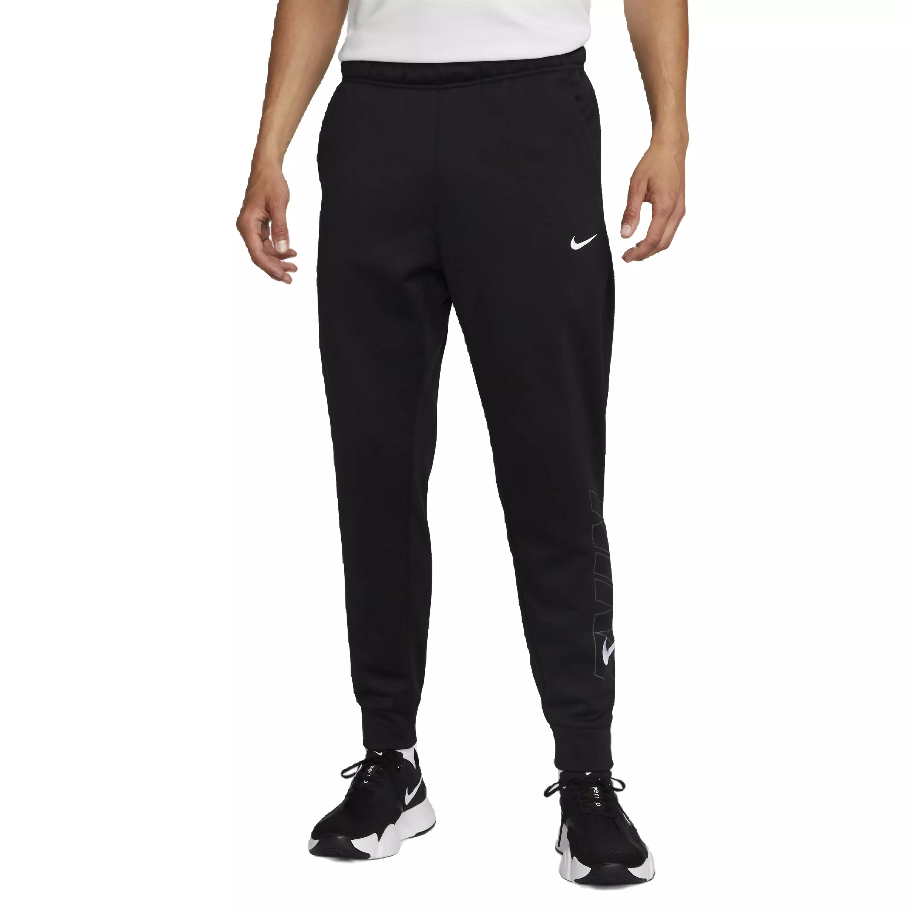 Nike Men's Therma-FIT HBR Tapered Fitness Pants - BLACK