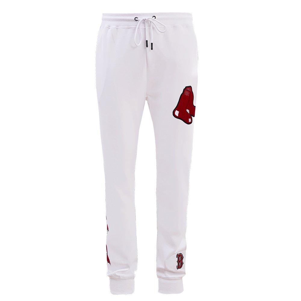 Pro Standard Men's MLB Boston Red Sox Classic Chenille Joggers - WHITE