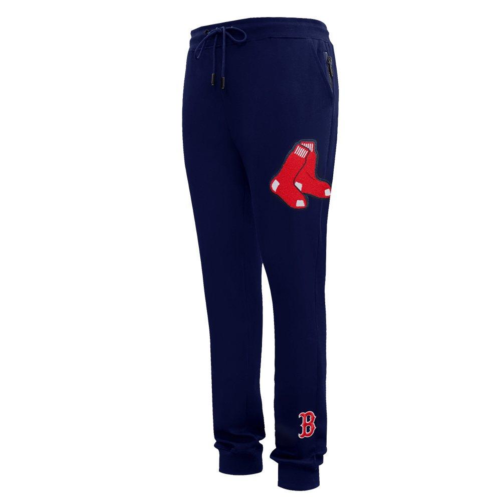 Pro Standard Men's MLB Boston Red Sox Classic Chenille Joggers - NAVY Thumbnail View 3