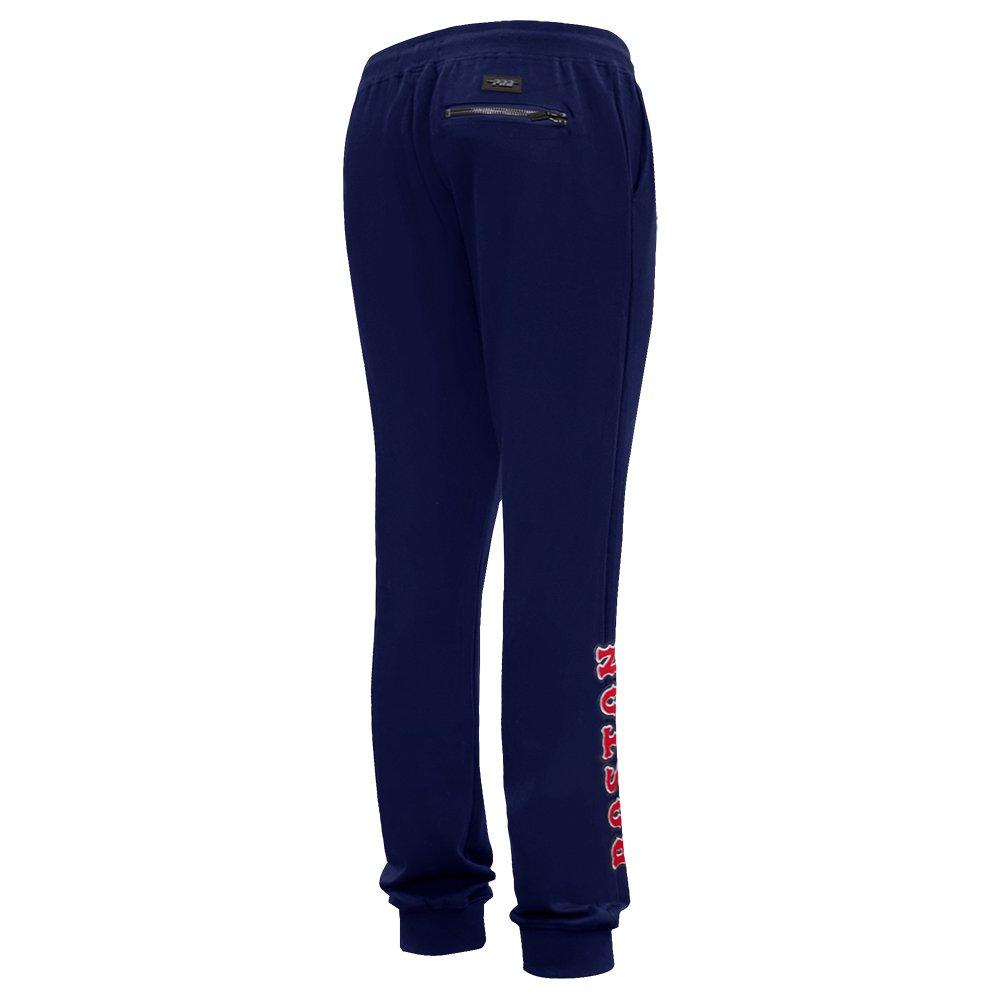 Pro Standard Men's MLB Boston Red Sox Classic Chenille Joggers - NAVY Thumbnail View 4
