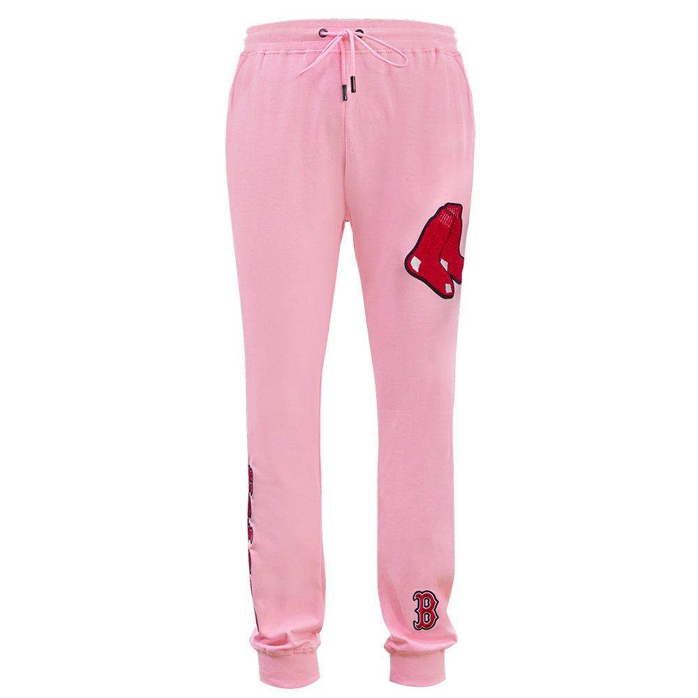 Pro Standard Men's MLB Boston Red Sox Classic Chenille Joggers - PINK Thumbnail View 1