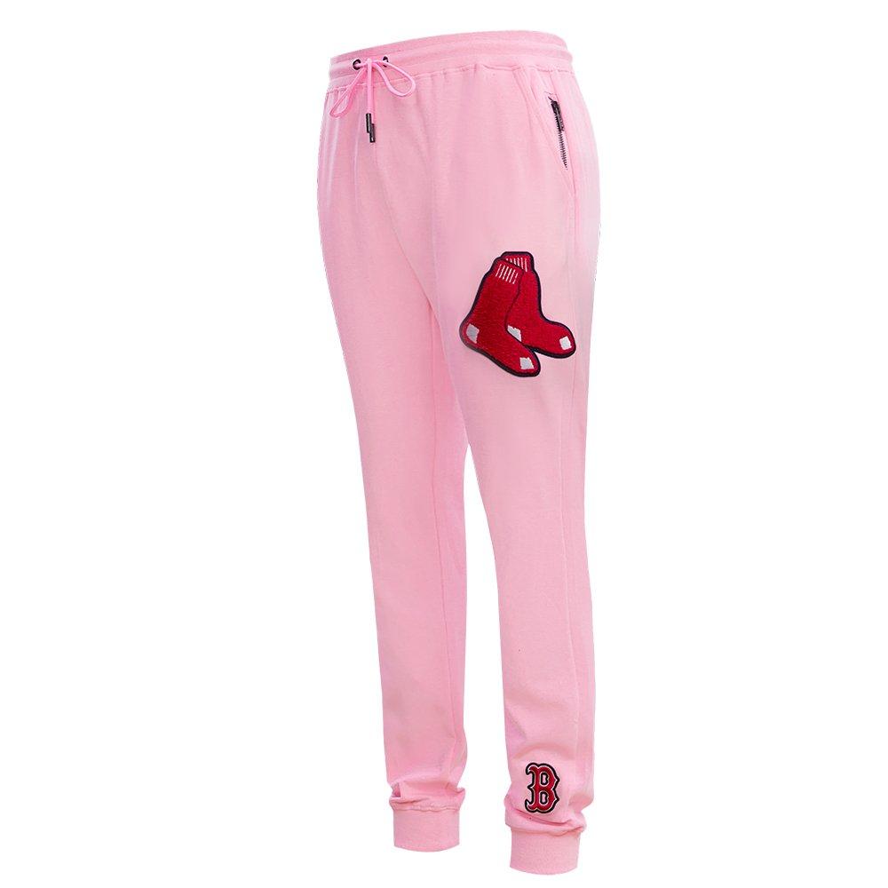 Pro Standard Men's MLB Boston Red Sox Classic Chenille Joggers - PINK Thumbnail View 3