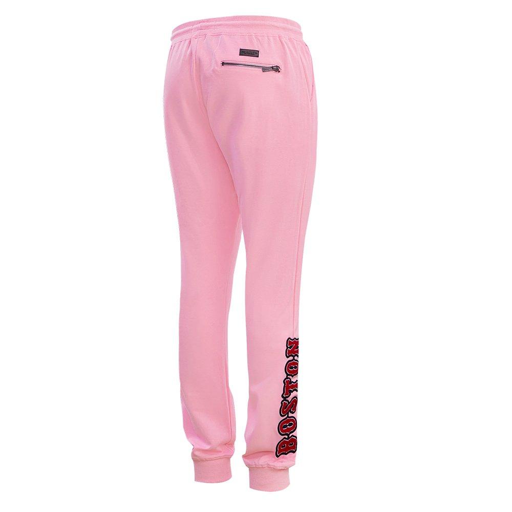Pro Standard Men's MLB Boston Red Sox Classic Chenille Joggers - PINK Thumbnail View 4