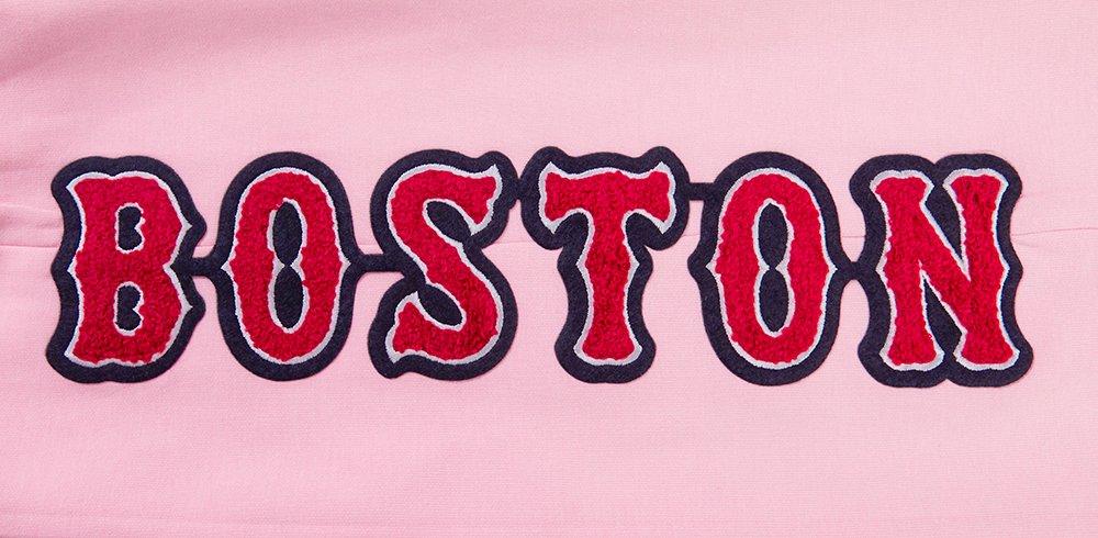 Pro Standard Men's MLB Boston Red Sox Classic Chenille Joggers - PINK Thumbnail View 5