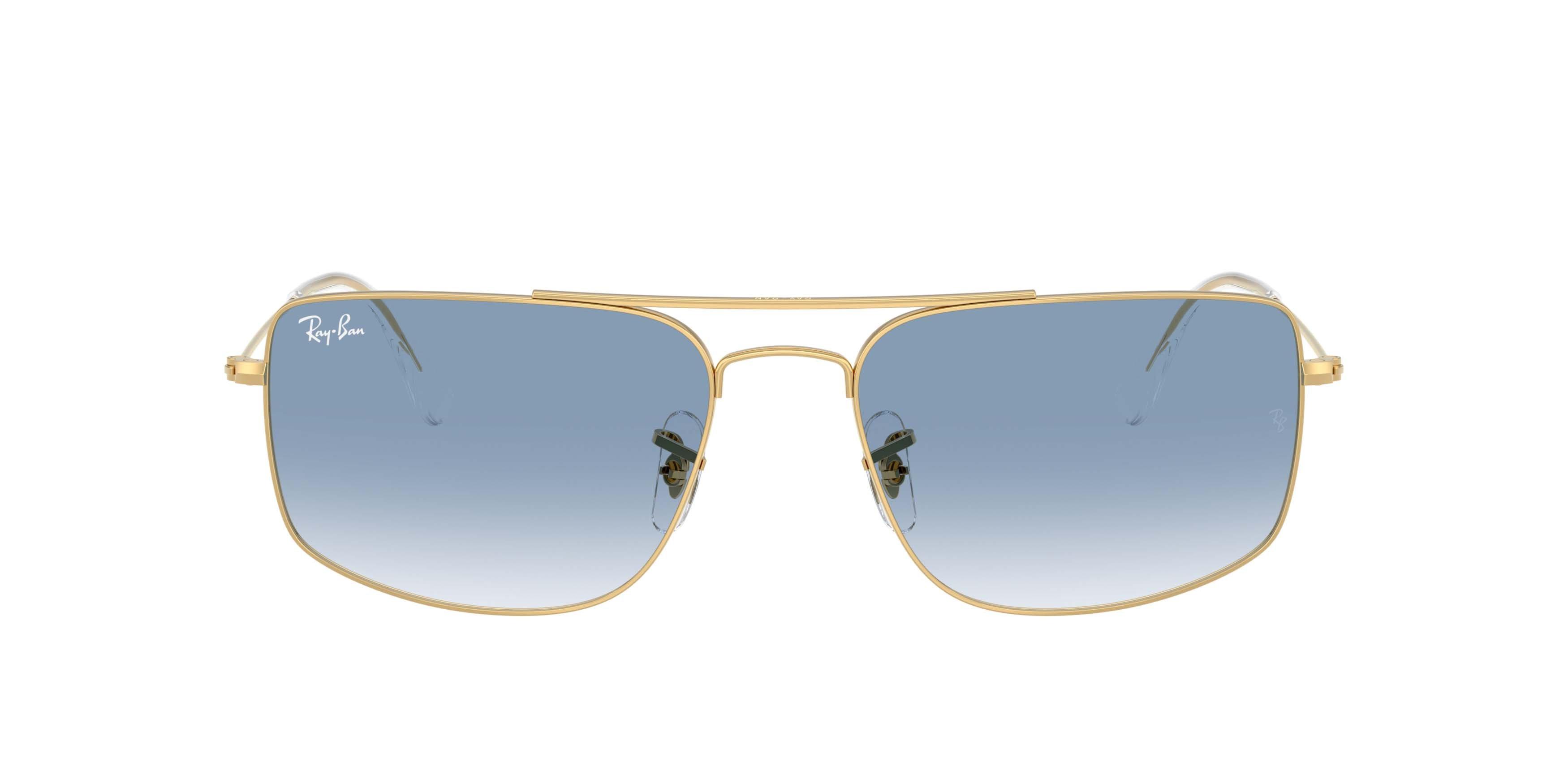 Ray-Ban Explorer III Clear Gradient Blue Sunglasses &ndash; Polished Arista Gold - GOLD/BLUE Thumbnail View 2