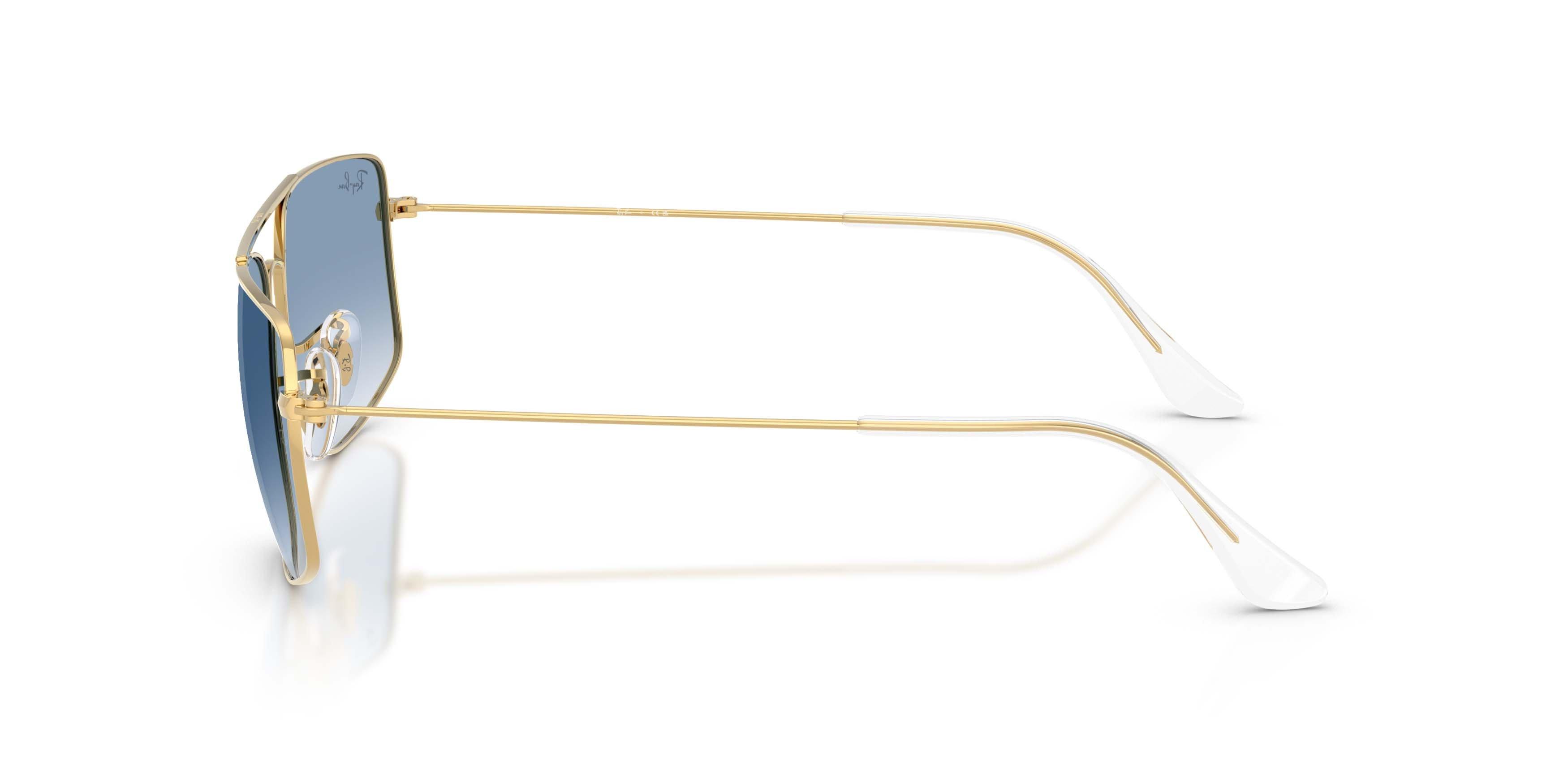 Ray-Ban Explorer III Clear Gradient Blue Sunglasses &ndash; Polished Arista Gold - GOLD/BLUE Thumbnail View 6