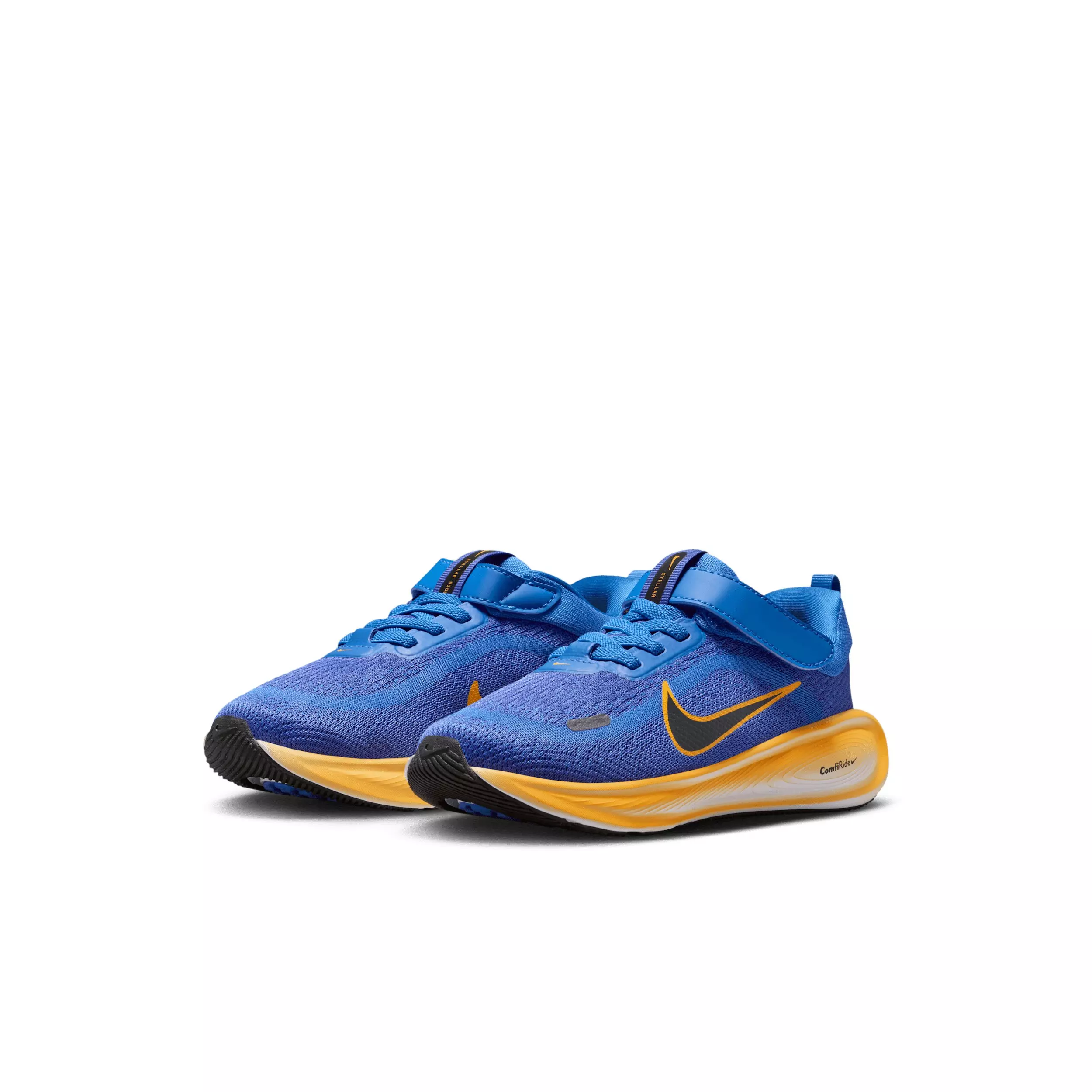 Nike Stellar Ride "Blue Crystal/Lapis/Volt Tint/Off Noir" Preschool Boys' Running Shoe - BLUE/LAPIS/VOLT/OFF NOIR
