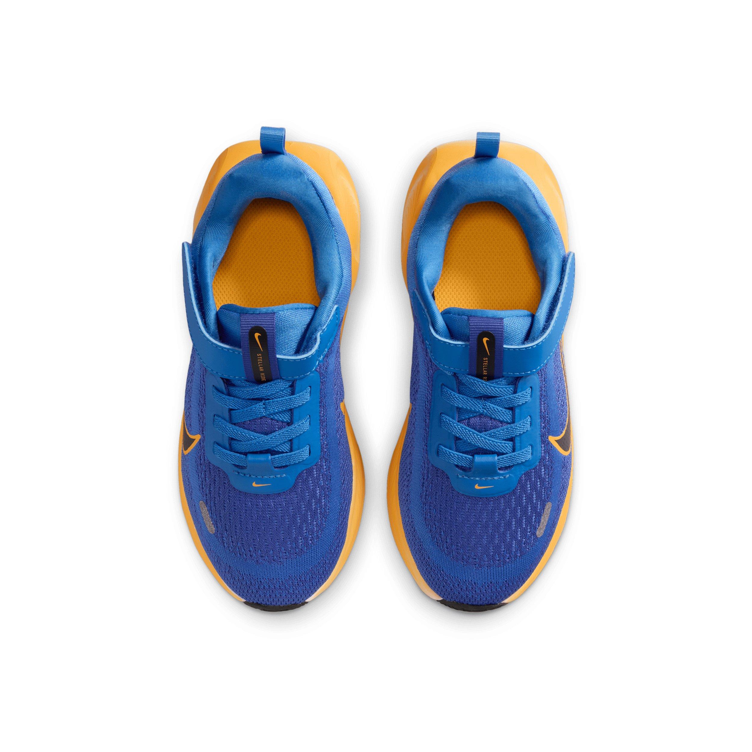 Nike Stellar Ride "Blue Crystal/Lapis/Volt Tint/Off Noir" Preschool Boys' Running Shoe - BLUE/LAPIS/VOLT/OFF NOIR