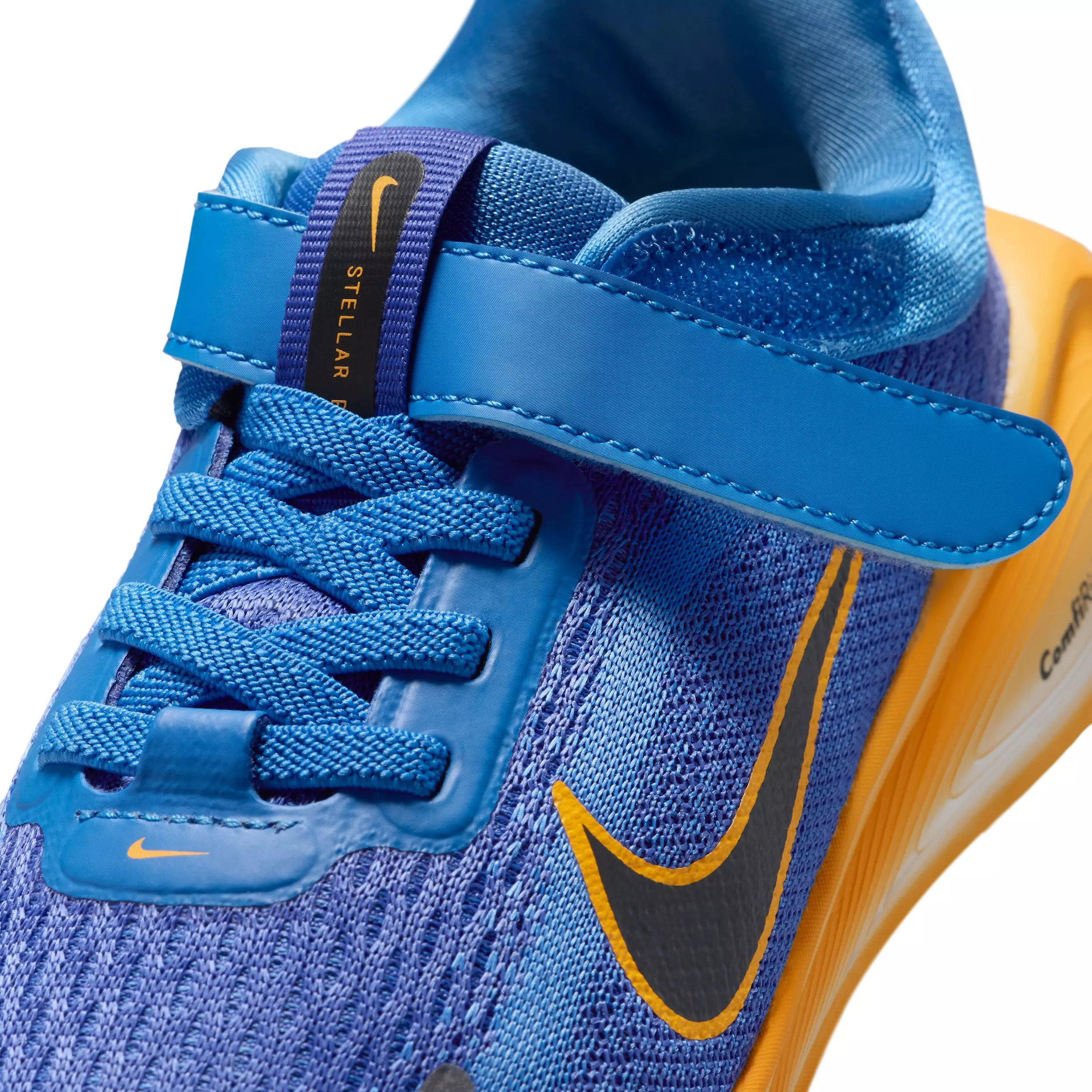 Nike Stellar Ride "Blue Crystal/Lapis/Volt Tint/Off Noir" Preschool Boys' Running Shoe - BLUE/LAPIS/VOLT/OFF NOIR