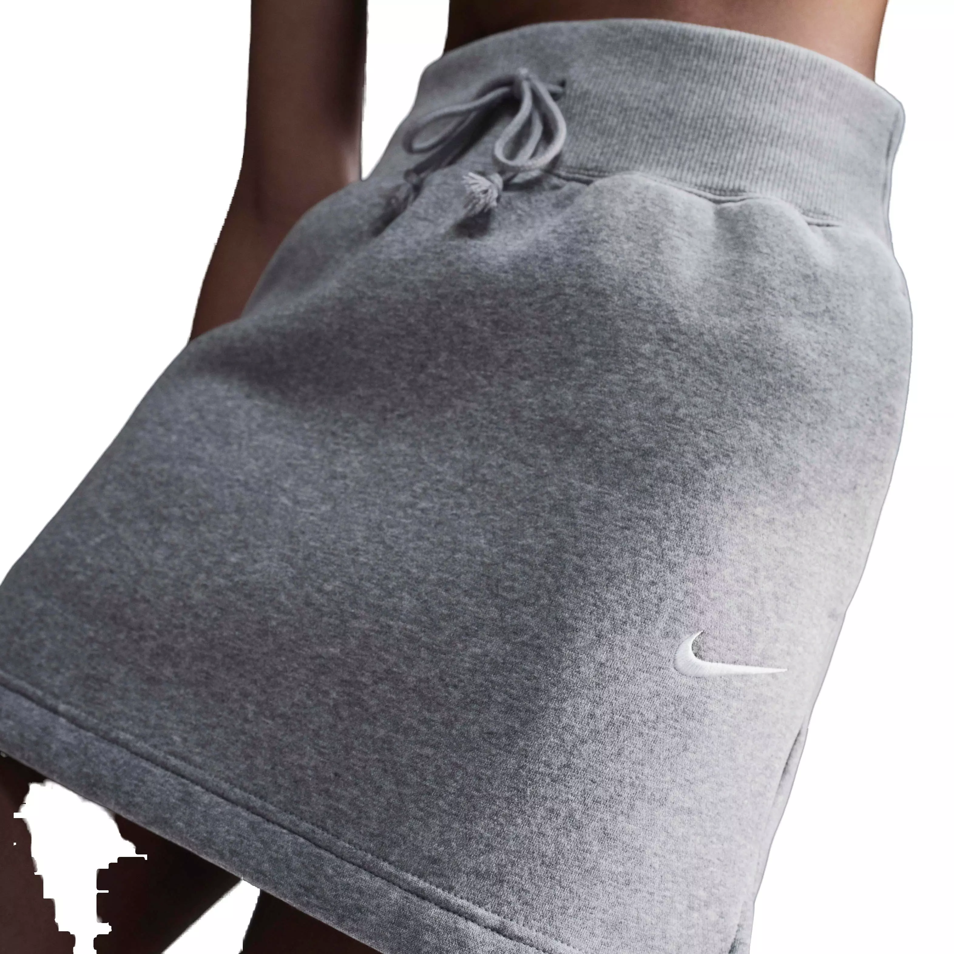 Nike Women's Sportswear Phoenix Fleece Slim Mini Skirt - GREY