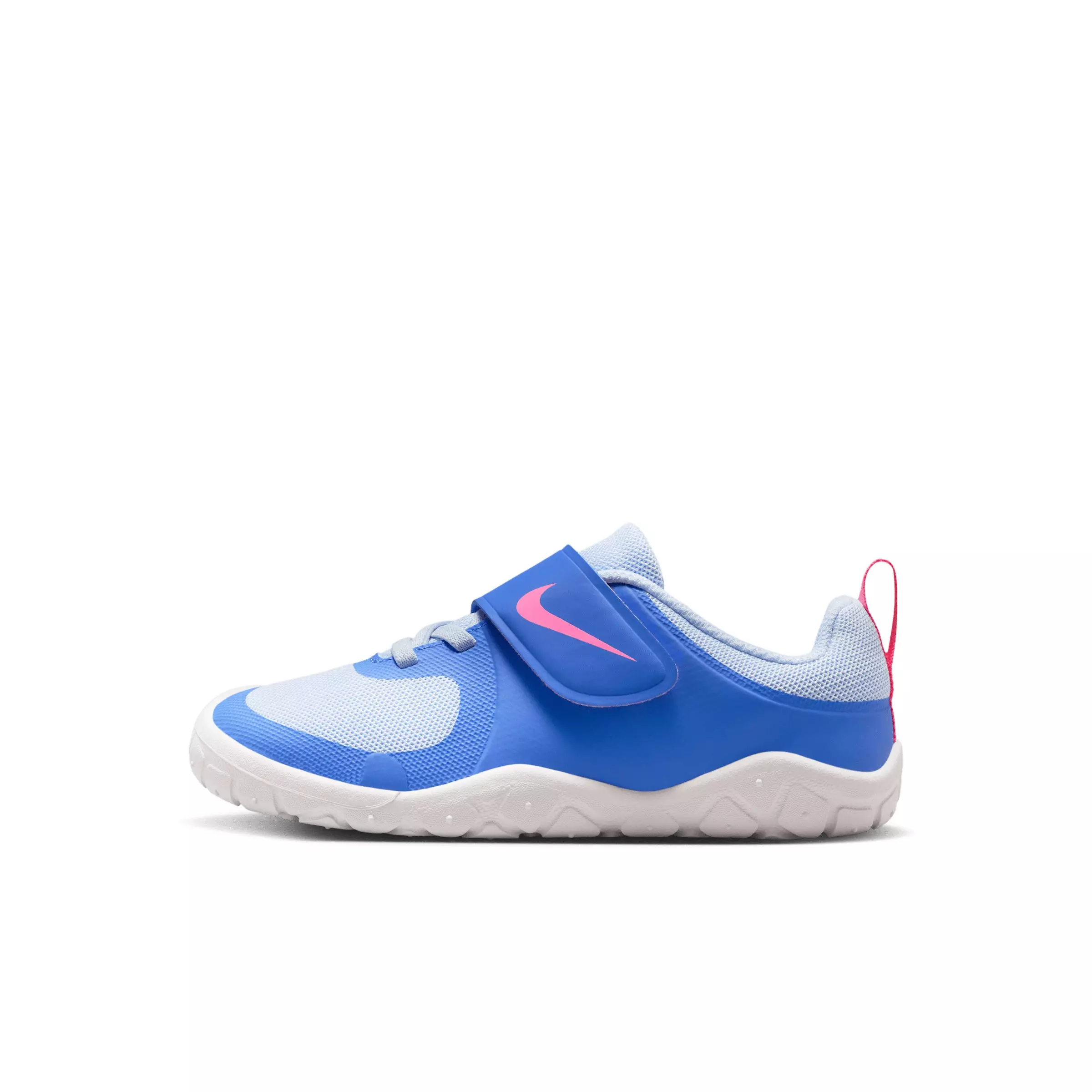 Nike Swoosh 1 Essential "Medium Blue/Hydrogen Blue/Summit White/Pink Glow" Preschool Boys' Shoe - MD BLUE/BLUE/WHITE/PINK