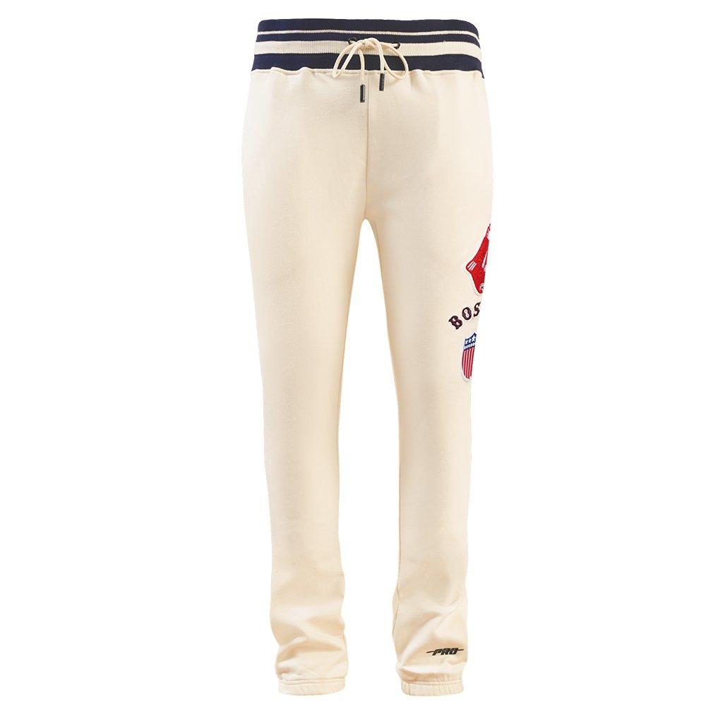 Pro Standard Men's MLB Boston Red Sox Retro Classic Sweatpants - EGGSHELL Thumbnail View 1