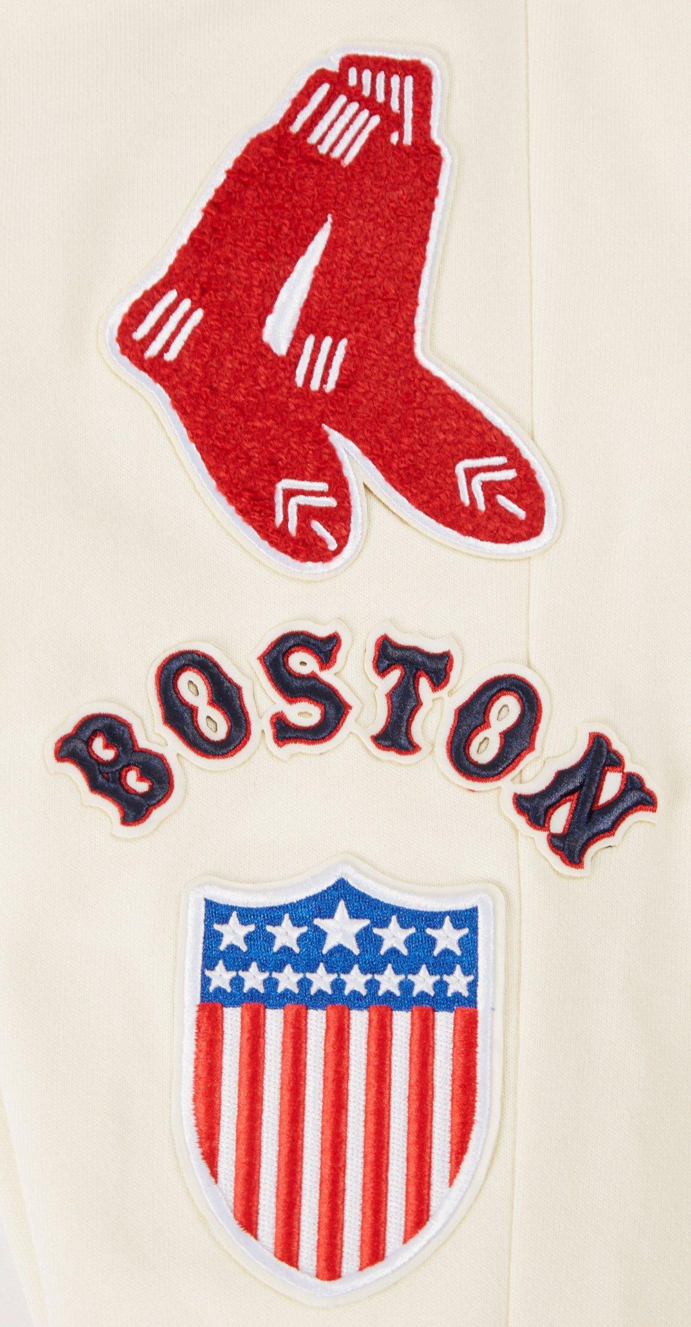 Pro Standard Men's MLB Boston Red Sox Retro Classic Sweatpants - EGGSHELL Thumbnail View 5