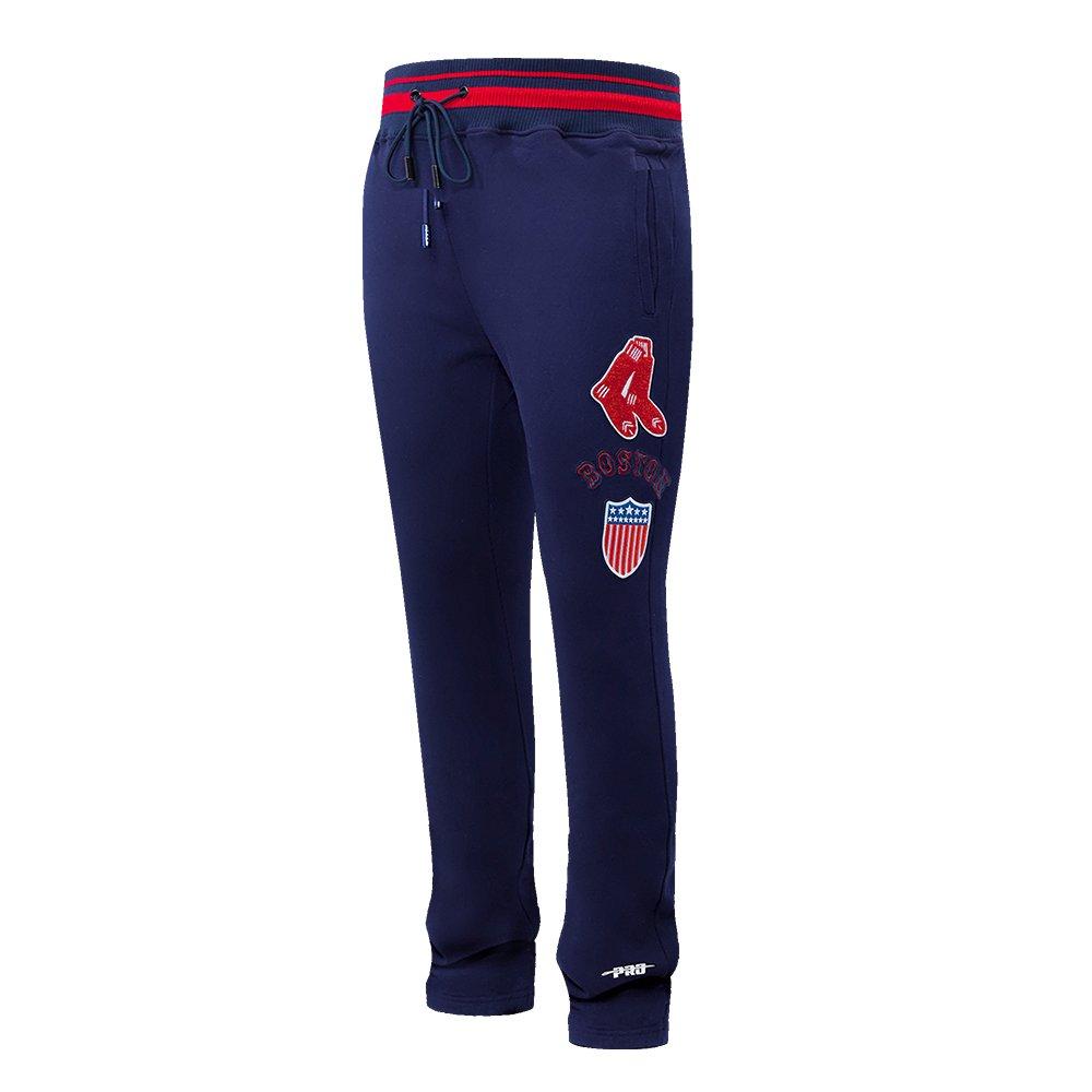 Pro Standard Men's MLB Boston Red Sox Retro Classic Sweatpants - NAVY/RED Thumbnail View 3