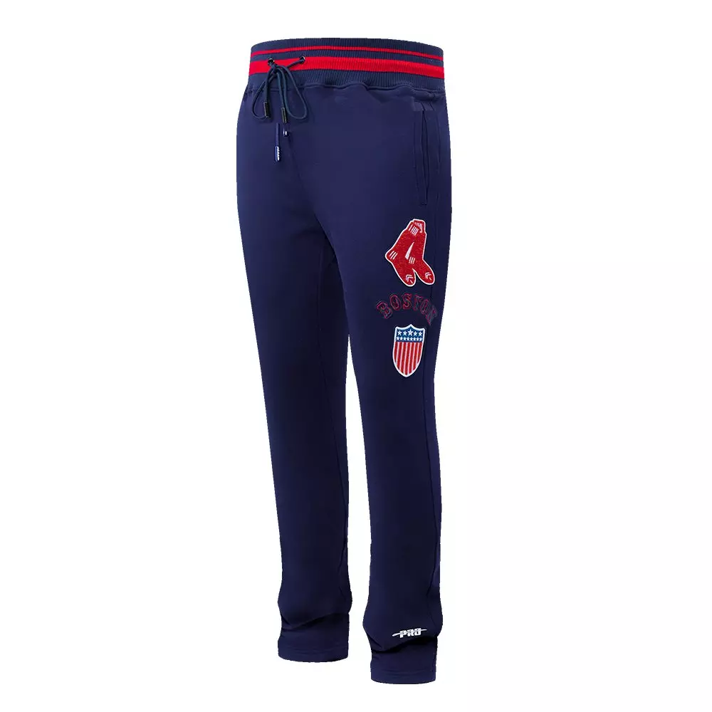 Pro Standard Men's MLB Boston Red Sox Retro Classic Sweatpants - NAVY/RED