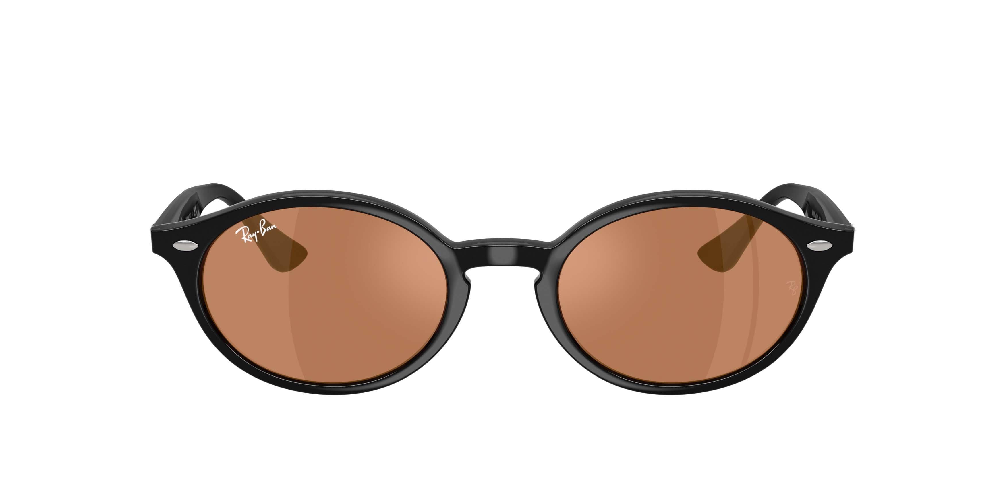 Ray-Ban RB4315 Brown Mirror Gold Sunglasses &ndash; Black - BLACK/GOLD Thumbnail View 2